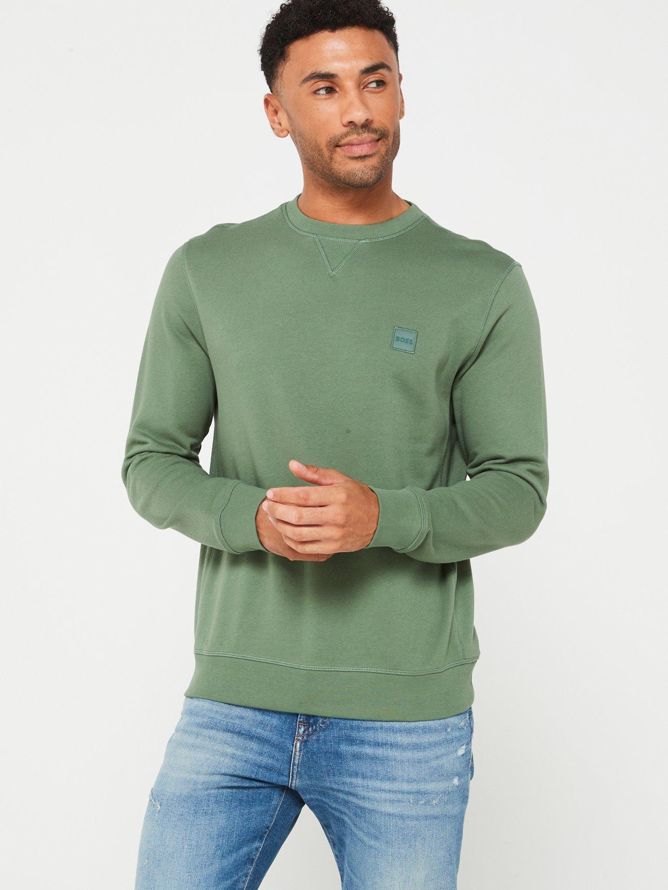 boss-westart-tonal-logo-crew-sweat-green