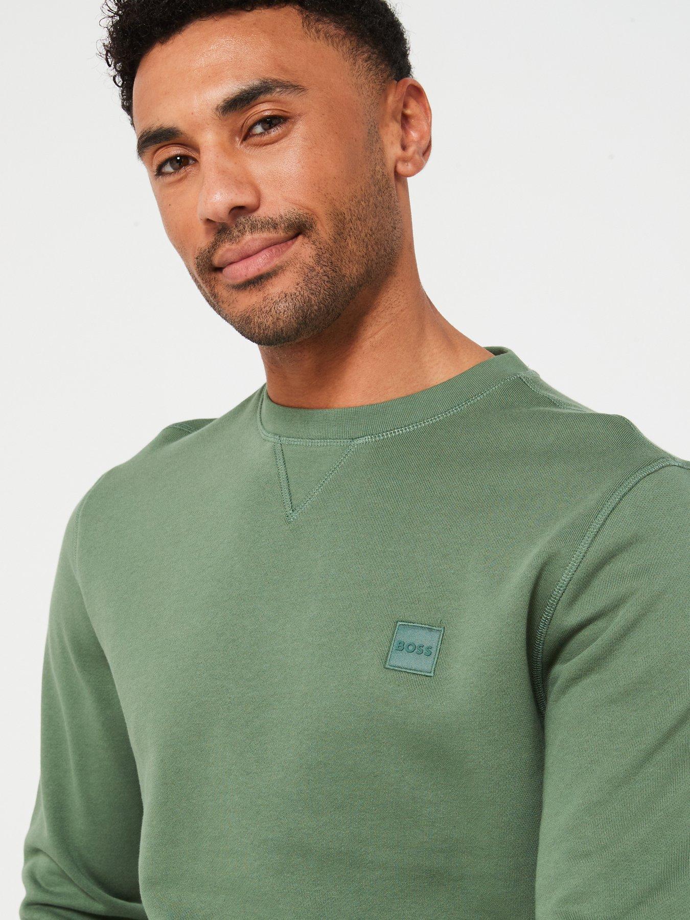 boss-westart-tonal-logo-crew-sweat-greendetail