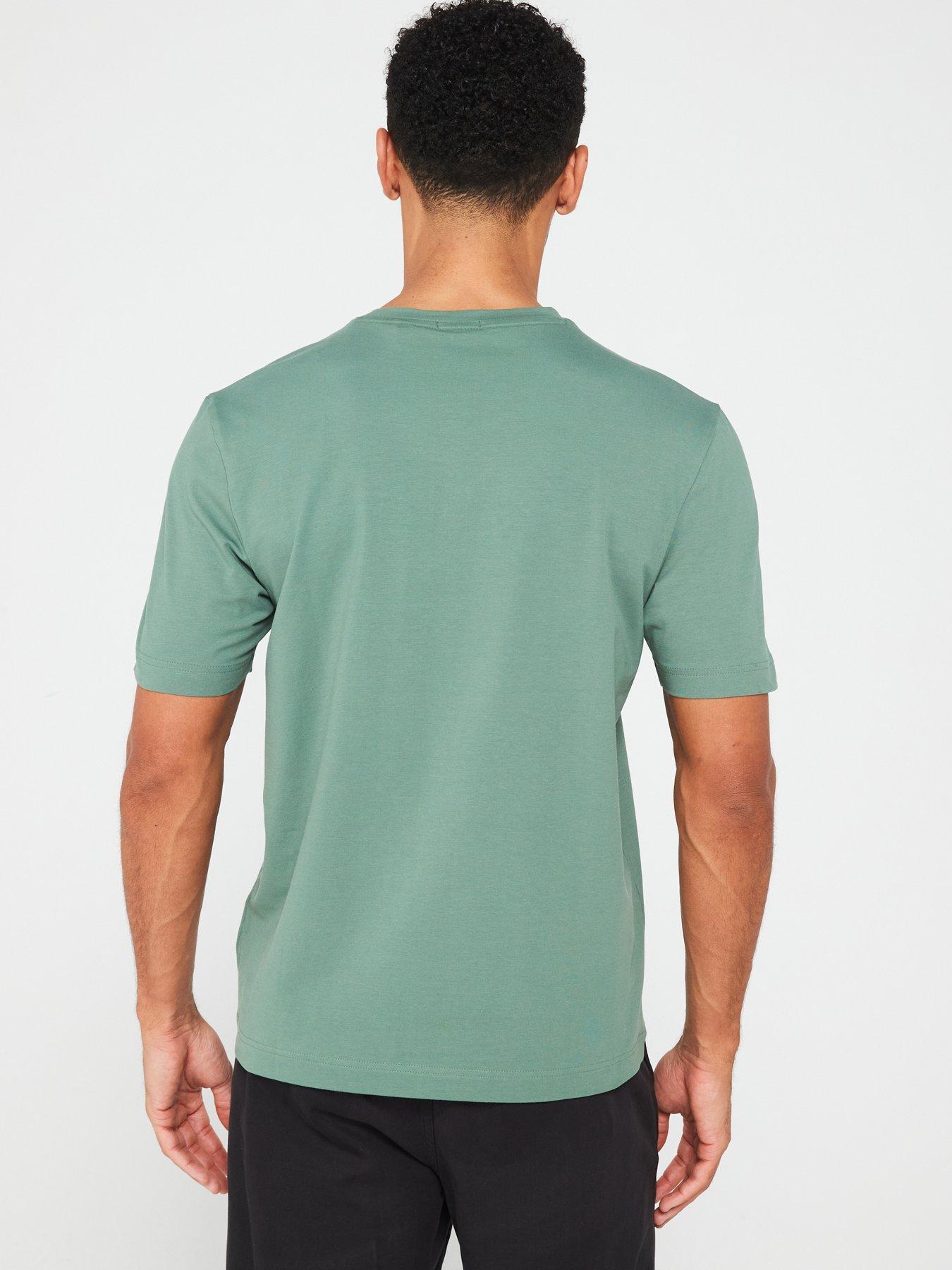 boss-tchup-centre-logo-relaxed-fit-t-shirt-greenstillFront