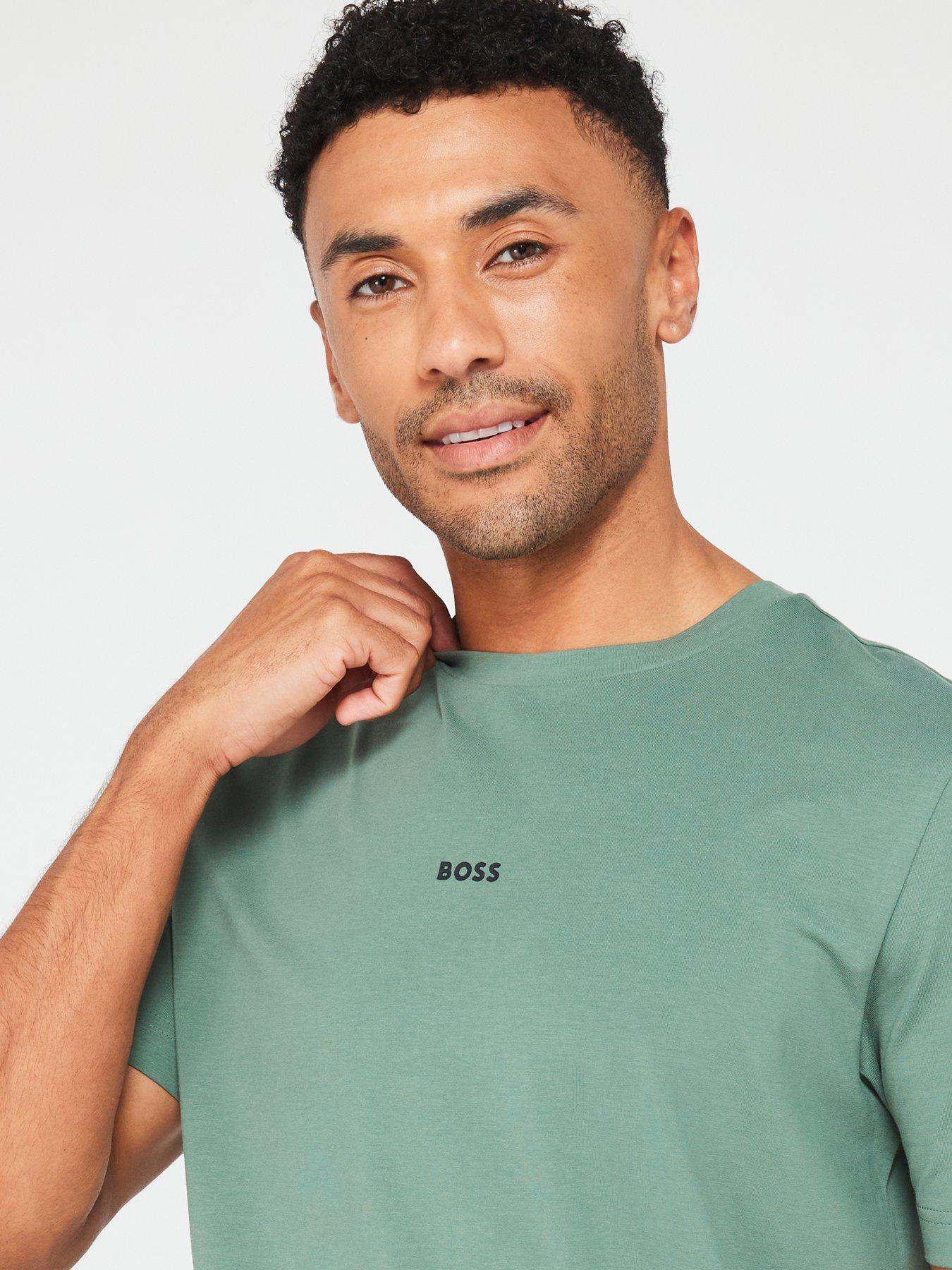 boss-tchup-centre-logo-relaxed-fit-t-shirt-greenoutfit