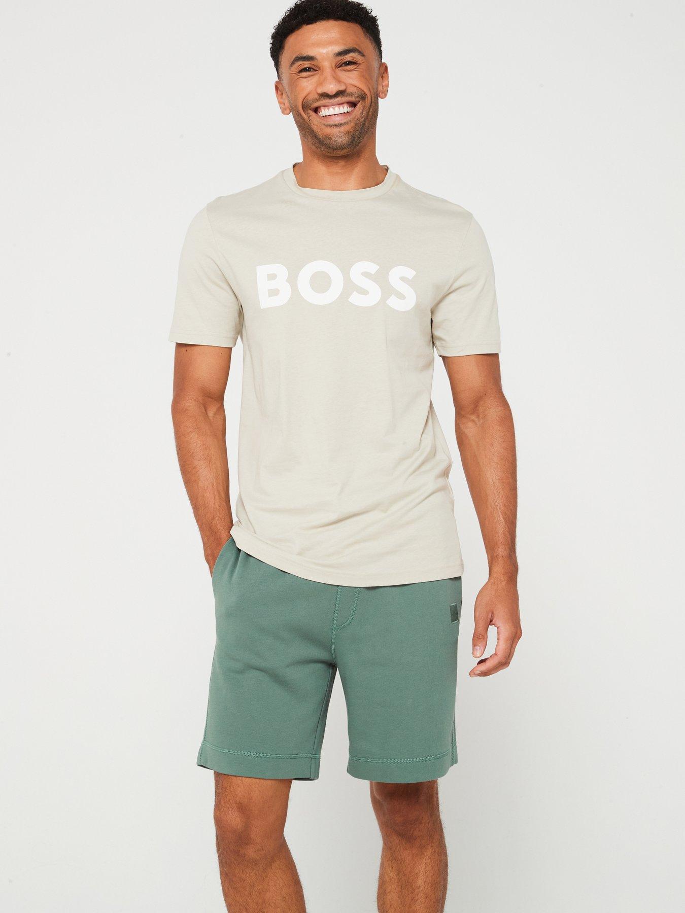 boss-thinking-1-regular-fit-large-logo-t-shirt-light-beige