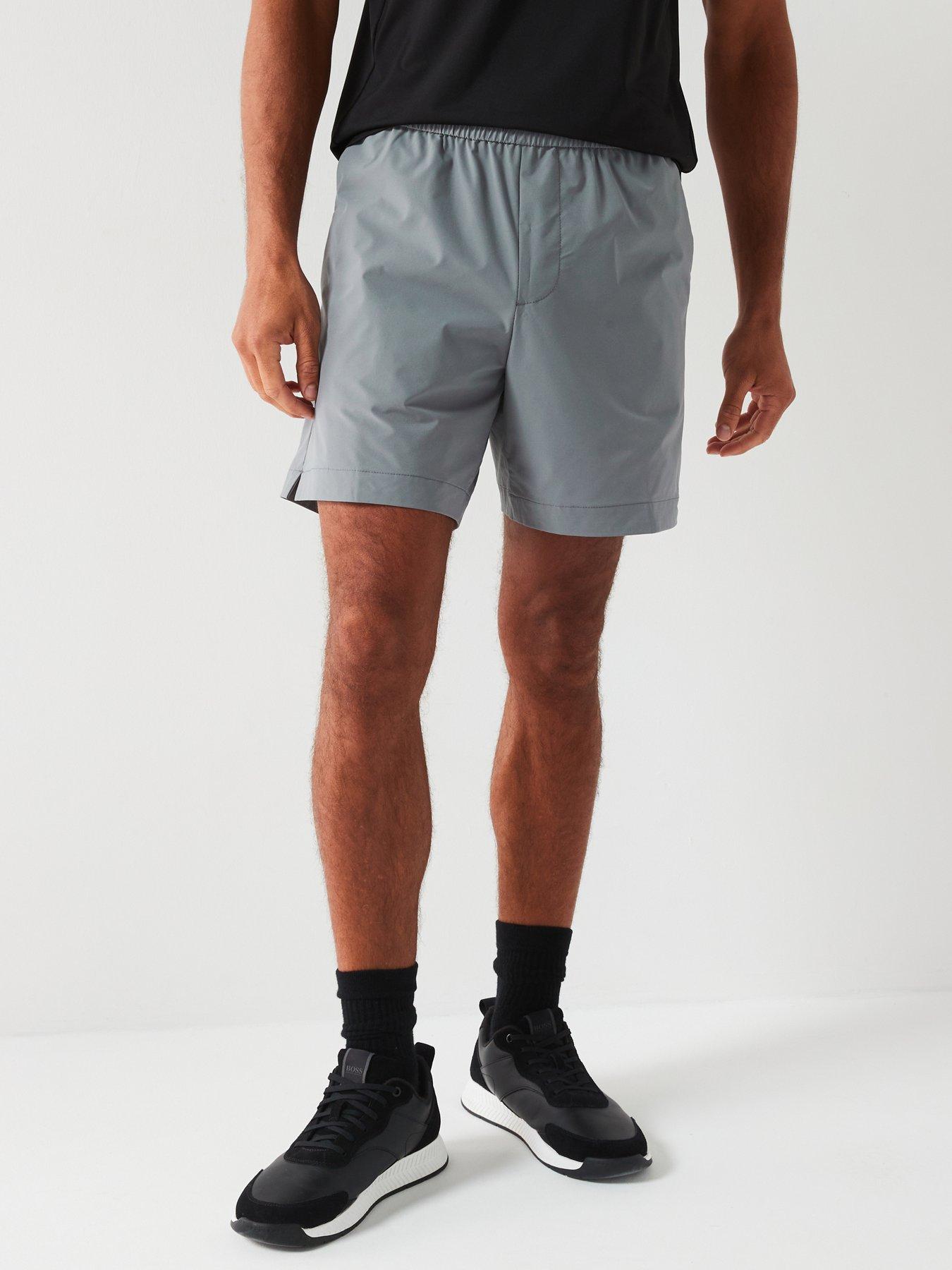 boss-crossover-4-way-stretch-shorts-grey