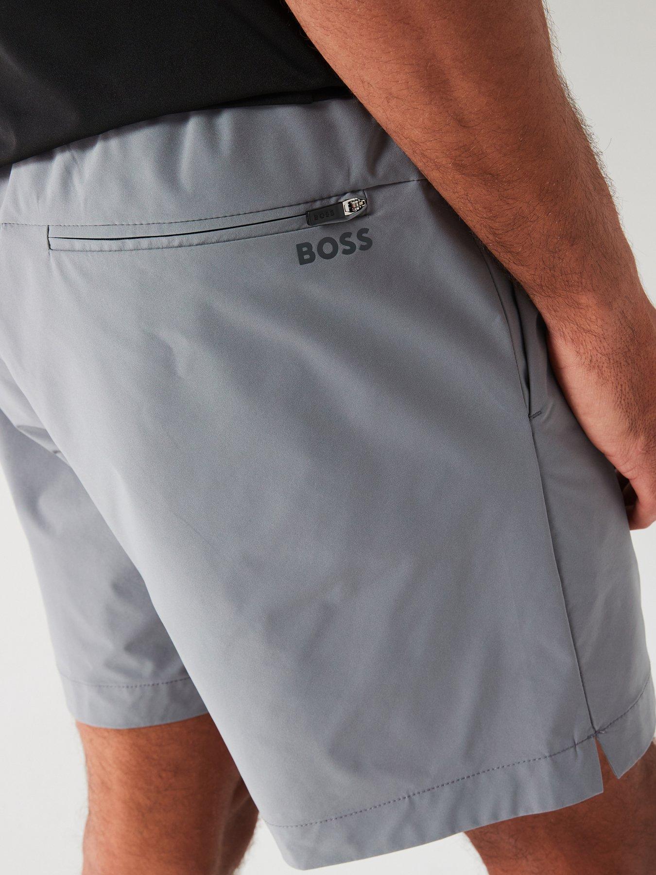 boss-crossover-4-way-stretch-shorts-greyoutfit