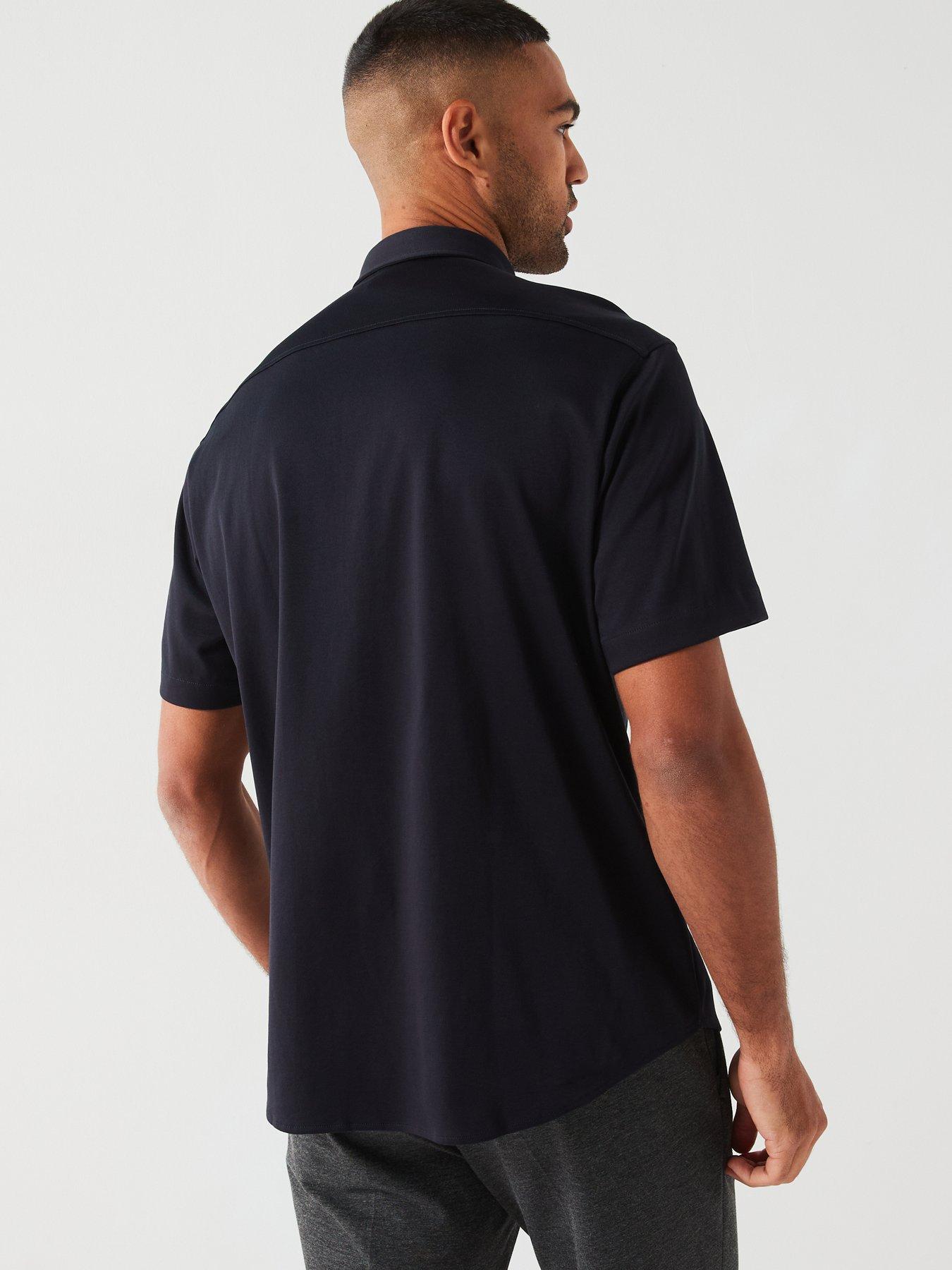 boss-motion-button-down-short-sleeve-shirt-navystillFront