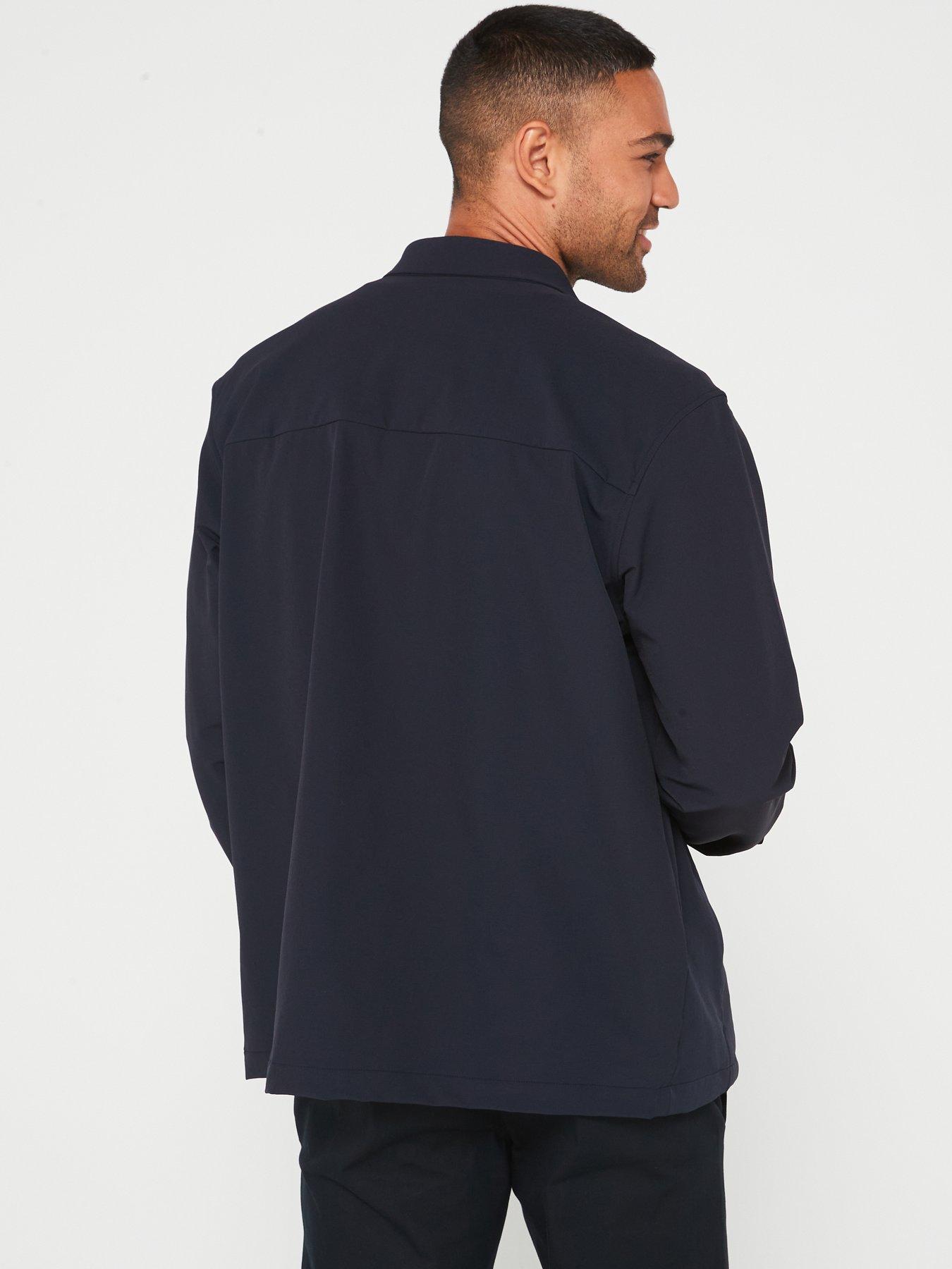 boss-expedit-tech-light-stretch-button-down-overshirt-navystillFront