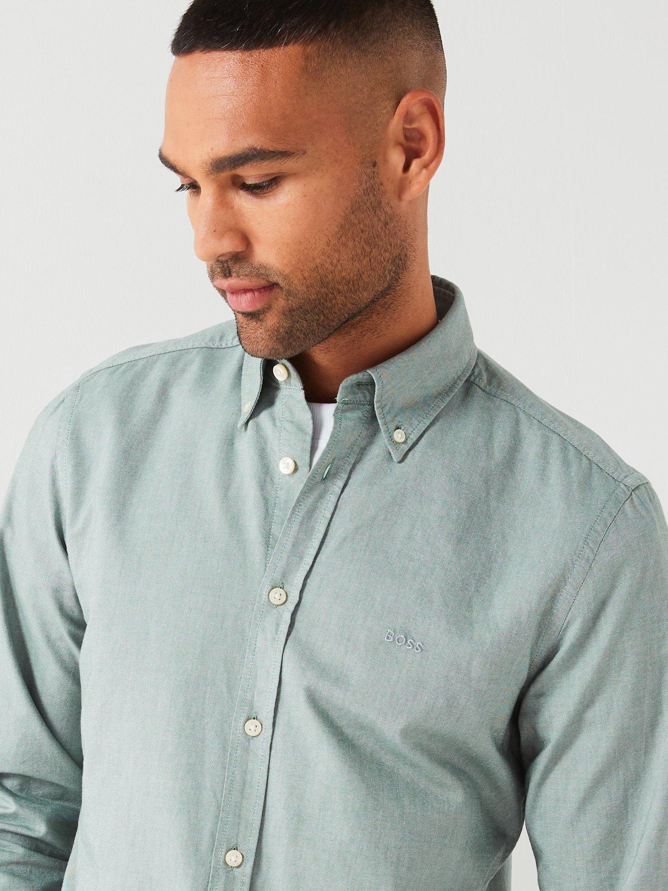 boss-rickert-button-down-regular-fit-logo-shirt-khakioutfit