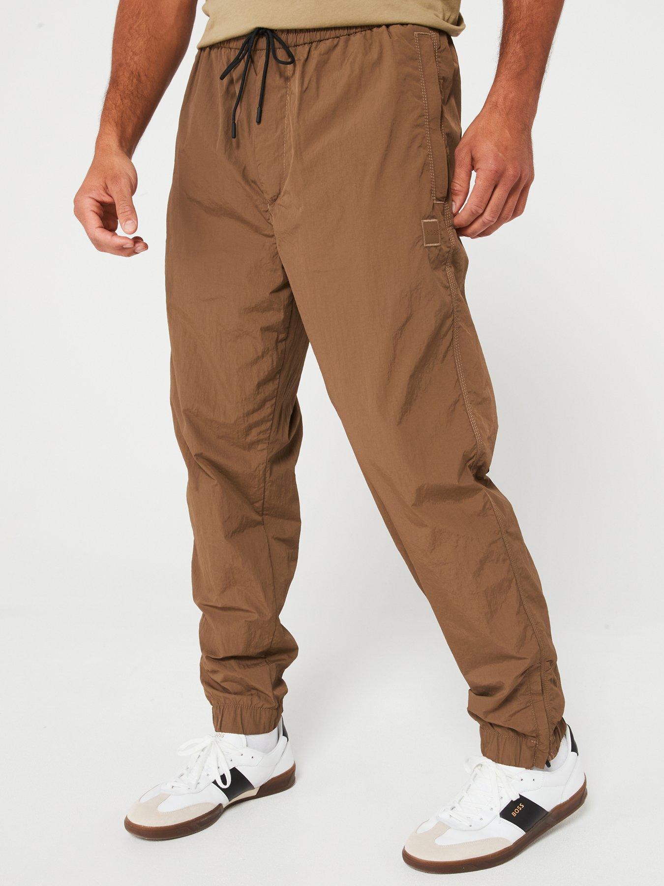 BOSS Sracky2 Nylon Cuffed Joggers Beige Very Ireland