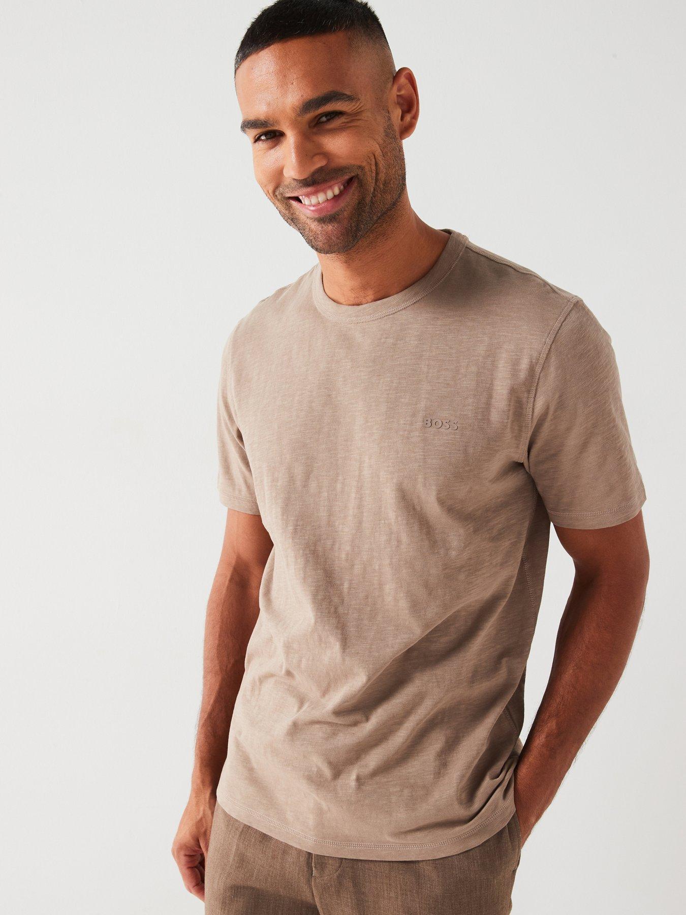 boss-tegood-lightweight-fleck-regular-fit-t-shirt-brown