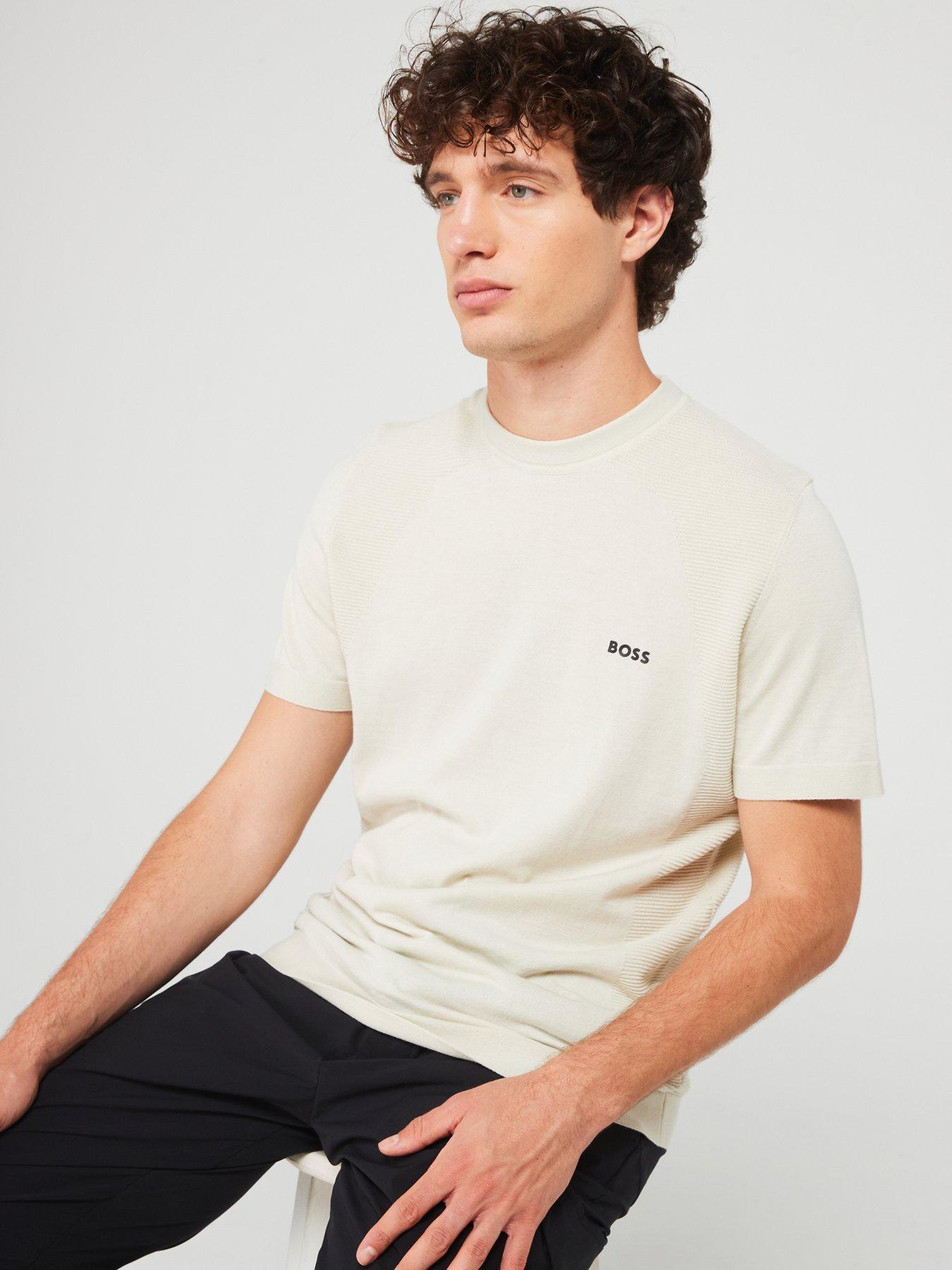 boss-boss-momentum-lite-short-sleeve-knitted-t-shirt--beigeoutfit