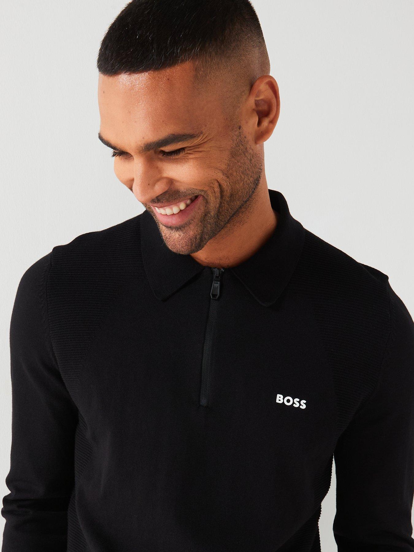 boss-momentum-lite-14-zip-short-sleeve-knitted-polo-blackoutfit