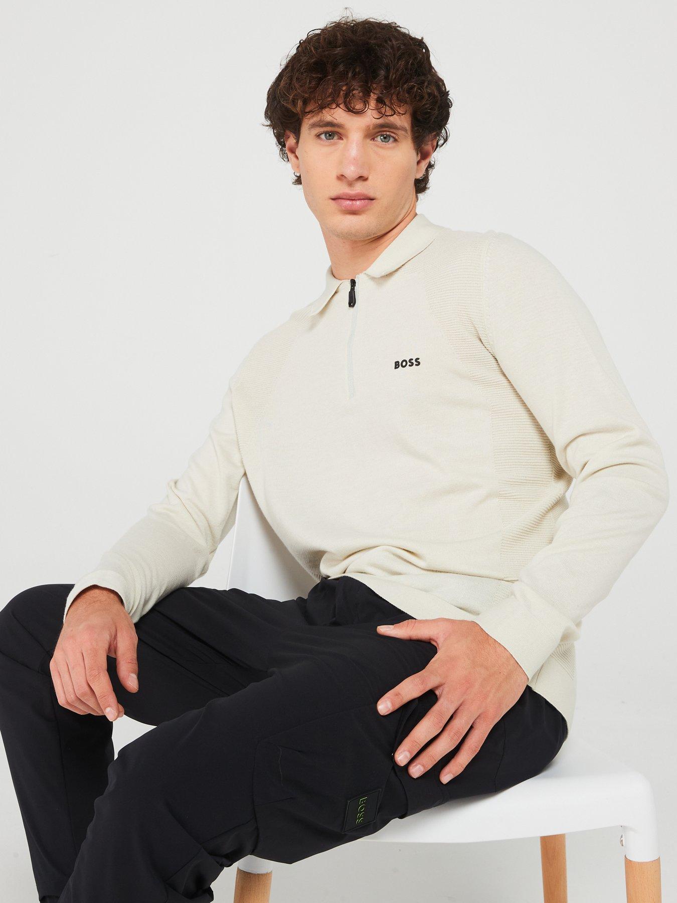 boss-momentum-lite-14-zip-short-sleeve-knitted-polo-light-beigedetail