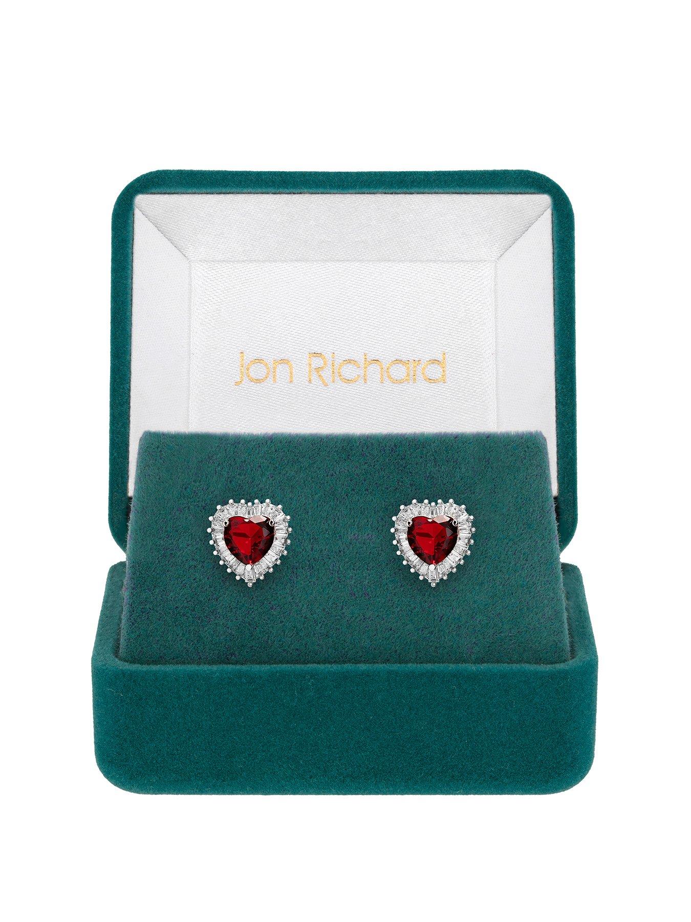 jon-richard-rhodium-plate-cubic-zirconia-ruby-heart-stud-earrings