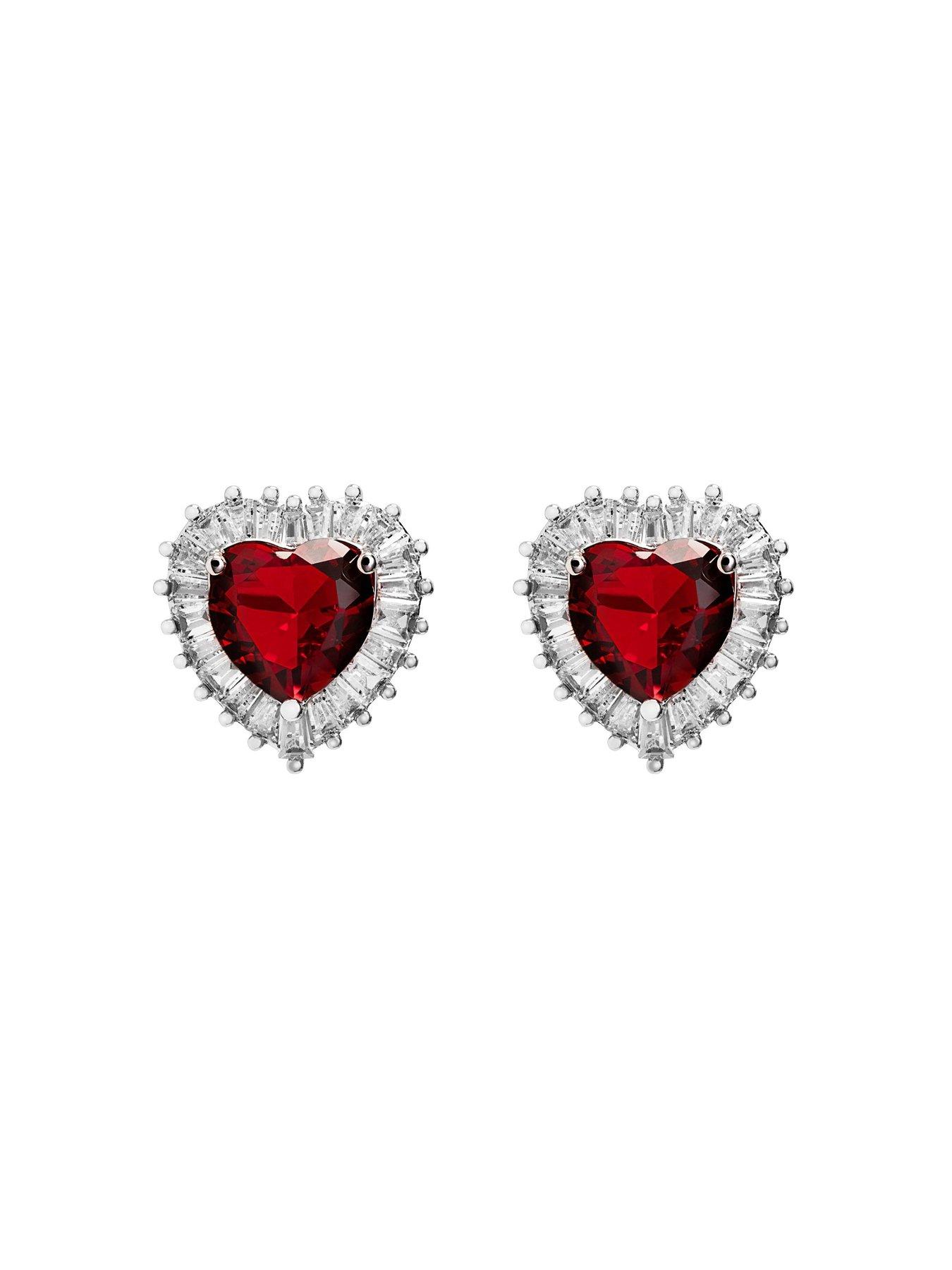 jon-richard-rhodium-plate-cubic-zirconia-ruby-heart-stud-earringsstillFront