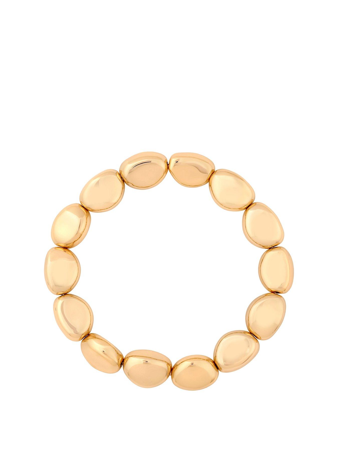 Image 1 of 4 of Jon Richard Gold Plate Polsihed Nugget Bracelet