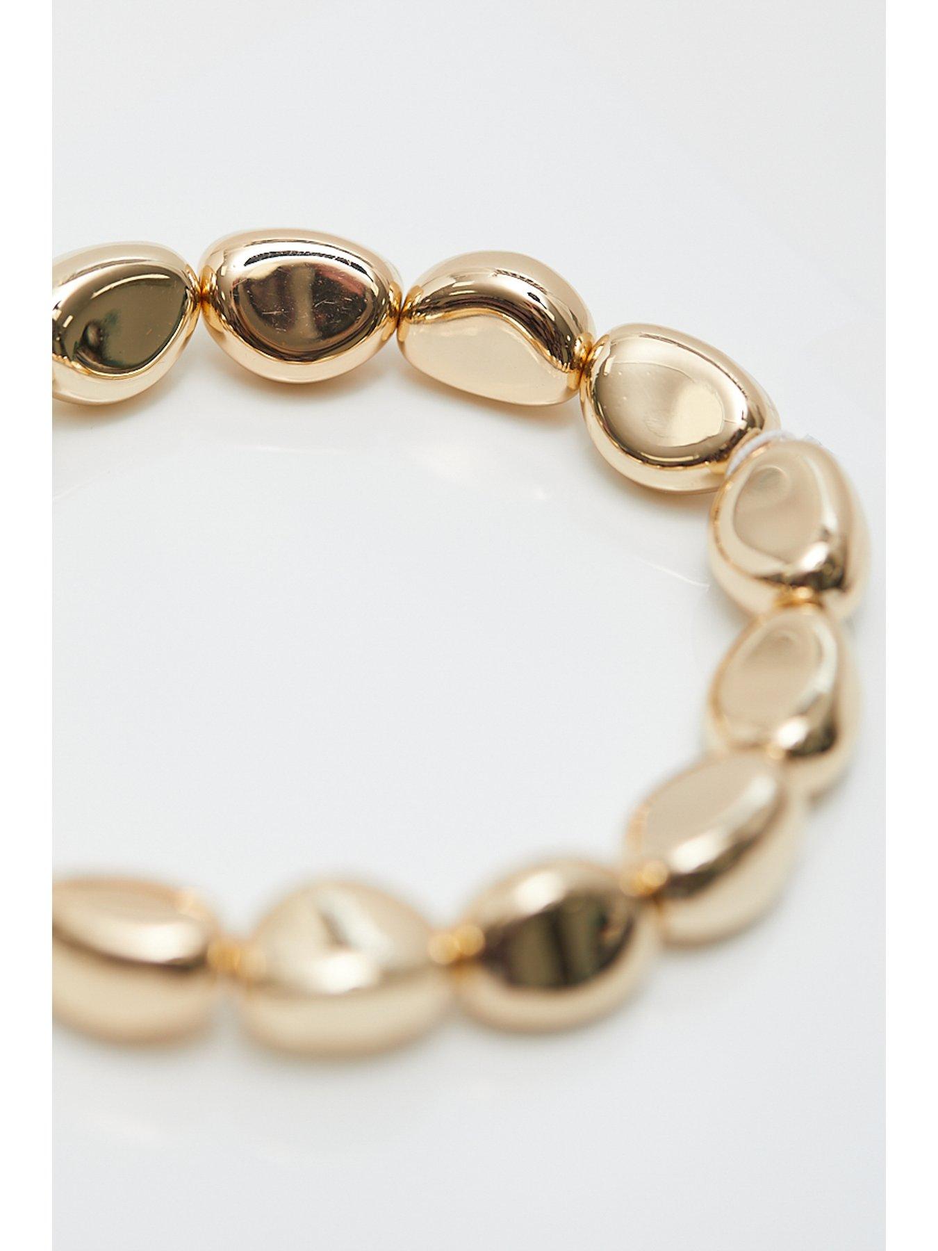 Image 2 of 4 of Jon Richard Gold Plate Polsihed Nugget Bracelet