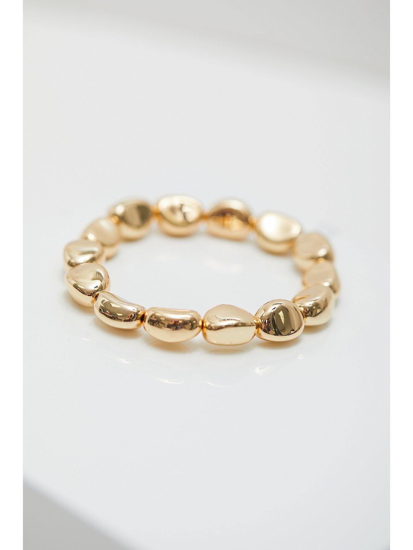 Image 3 of 4 of Jon Richard Gold Plate Polsihed Nugget Bracelet