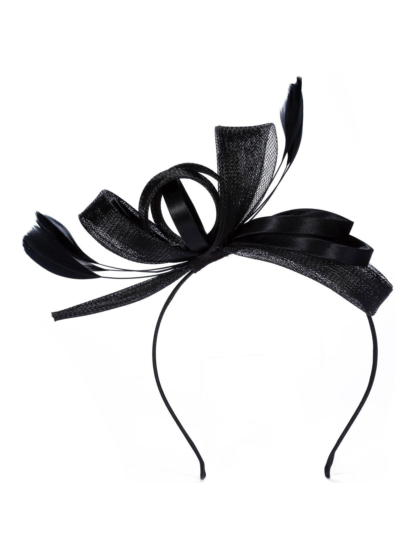 Jon Richard Black Medium Fascinator Headband