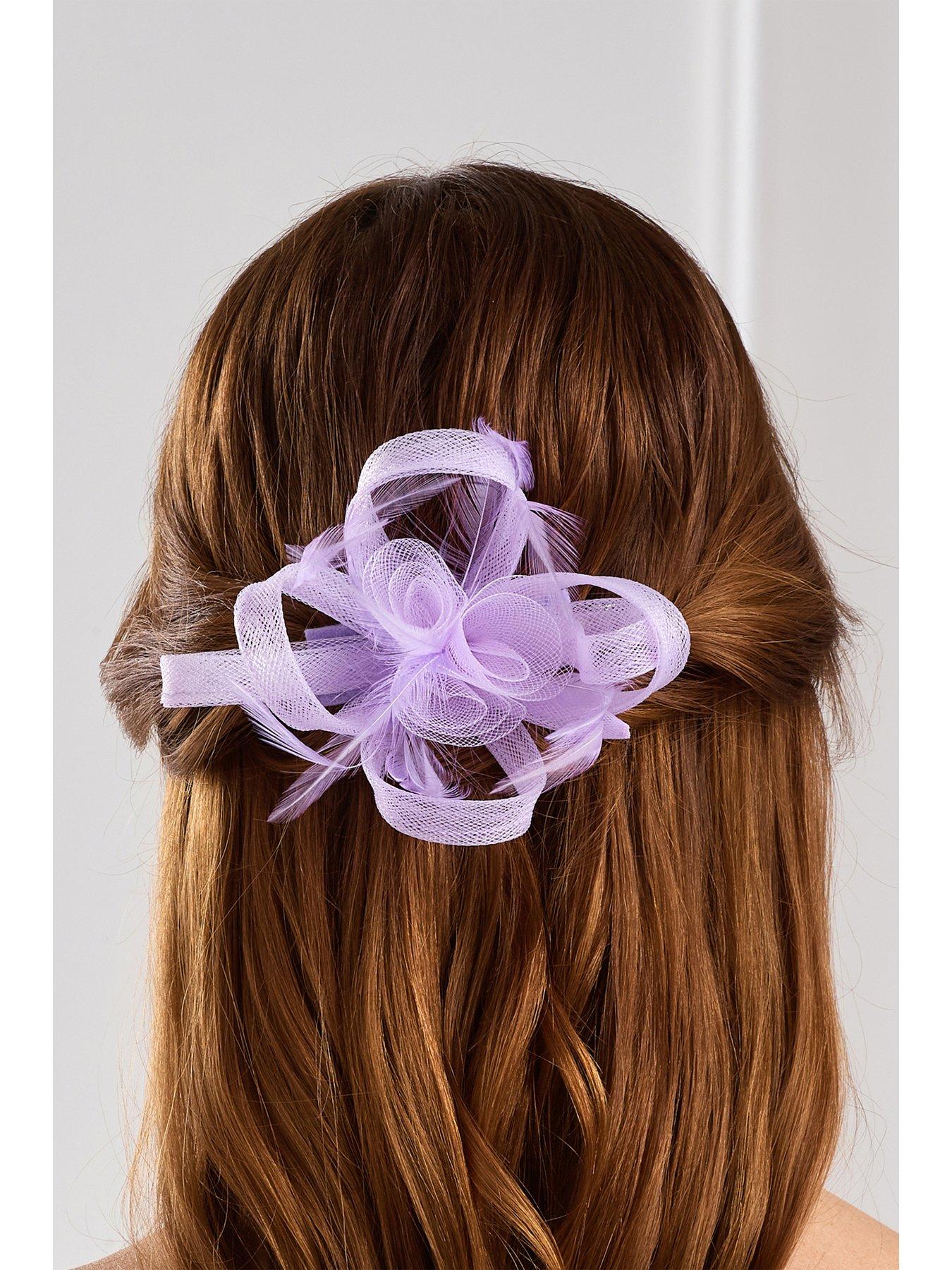 jon-richard-lavender-small-feather-fascinator-clipstillFront