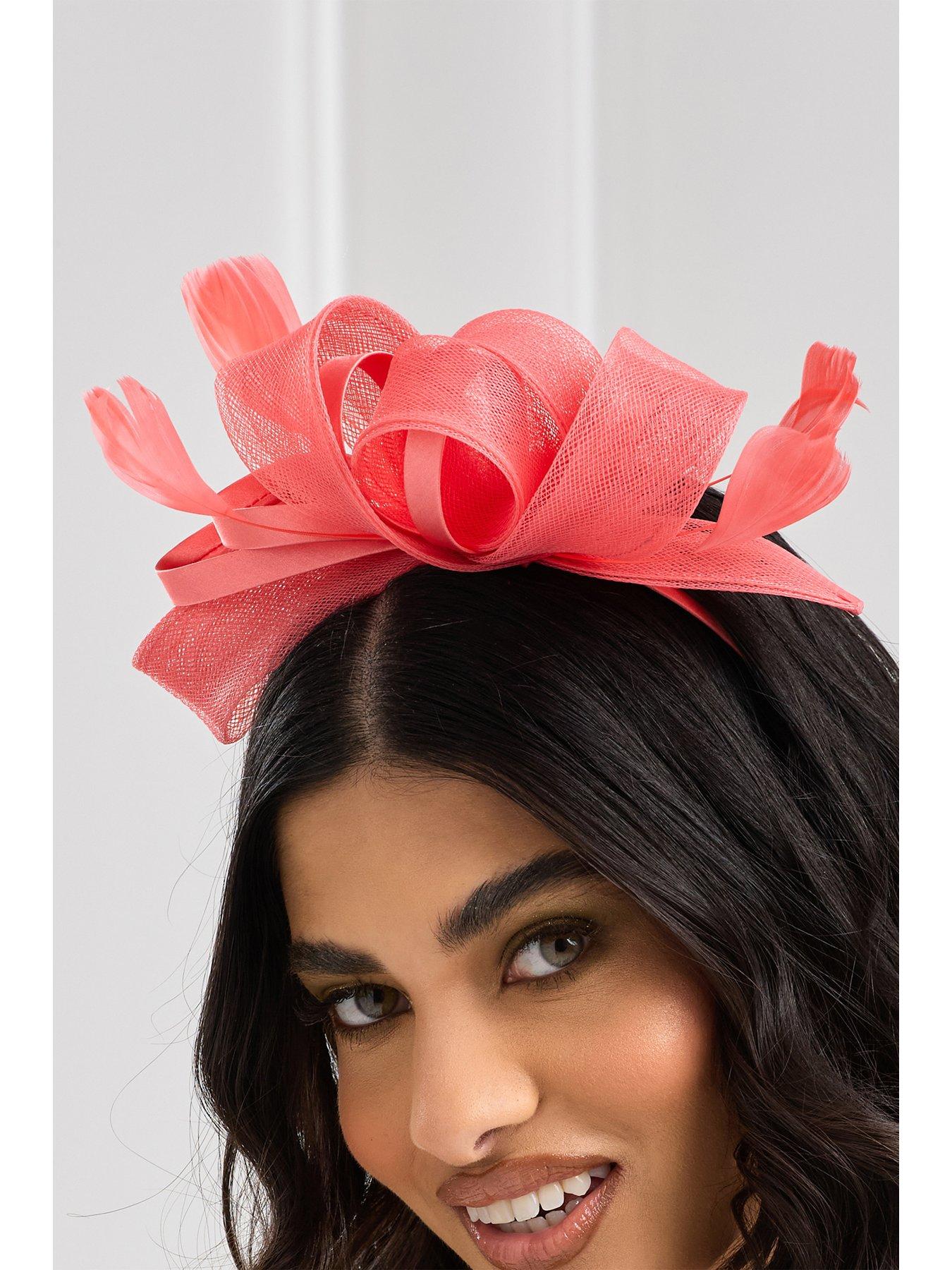 jon-richard-coral-medium-fascinator-headbandback