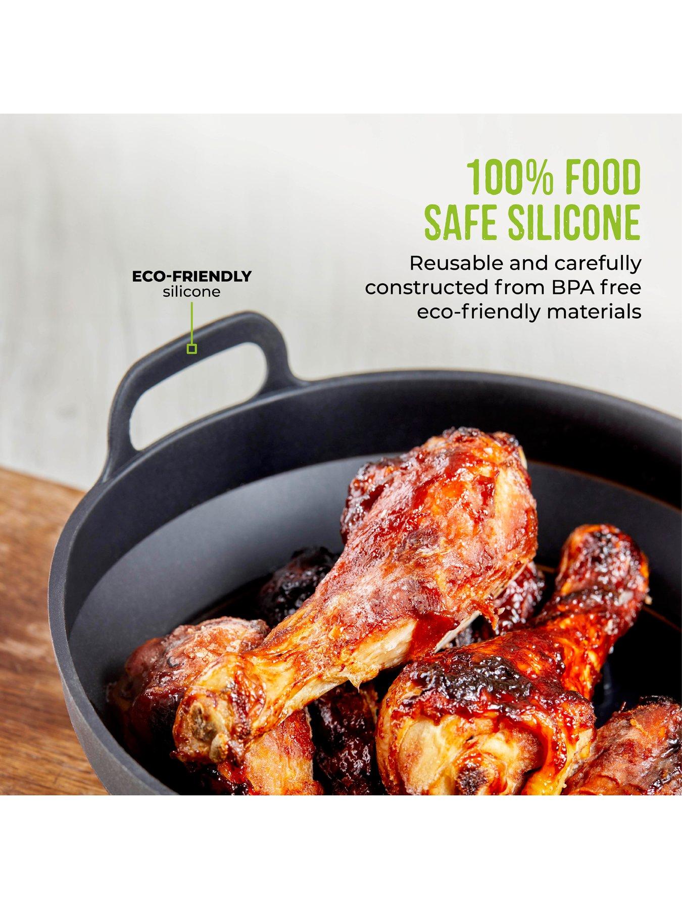 Image 5 of 7 of Tower Round Silicone Air Fryer Trays &ndash; Set of 2
