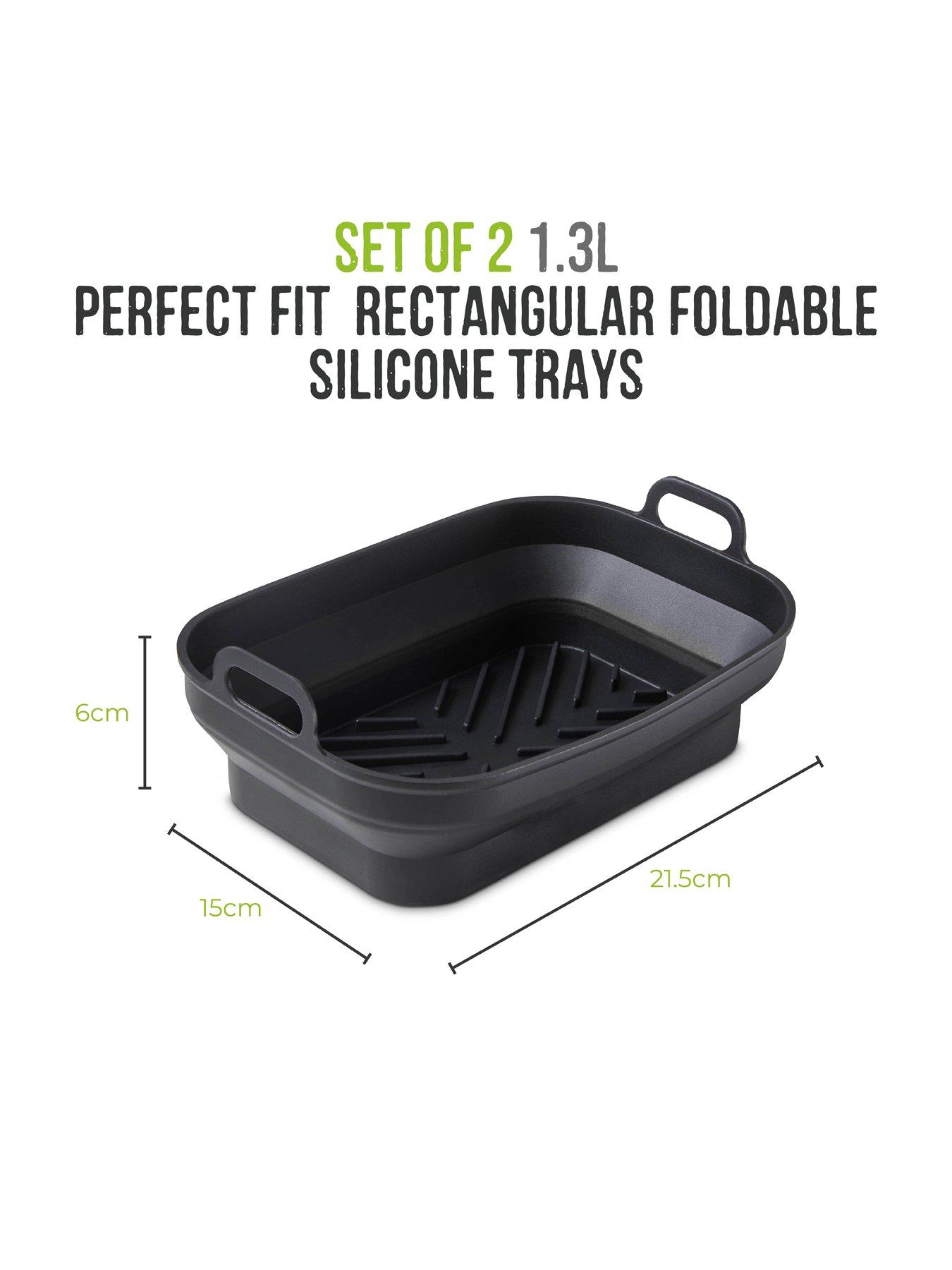 Image 6 of 7 of Tower Rectangular Air Fryer Trays &ndash; Set of 2