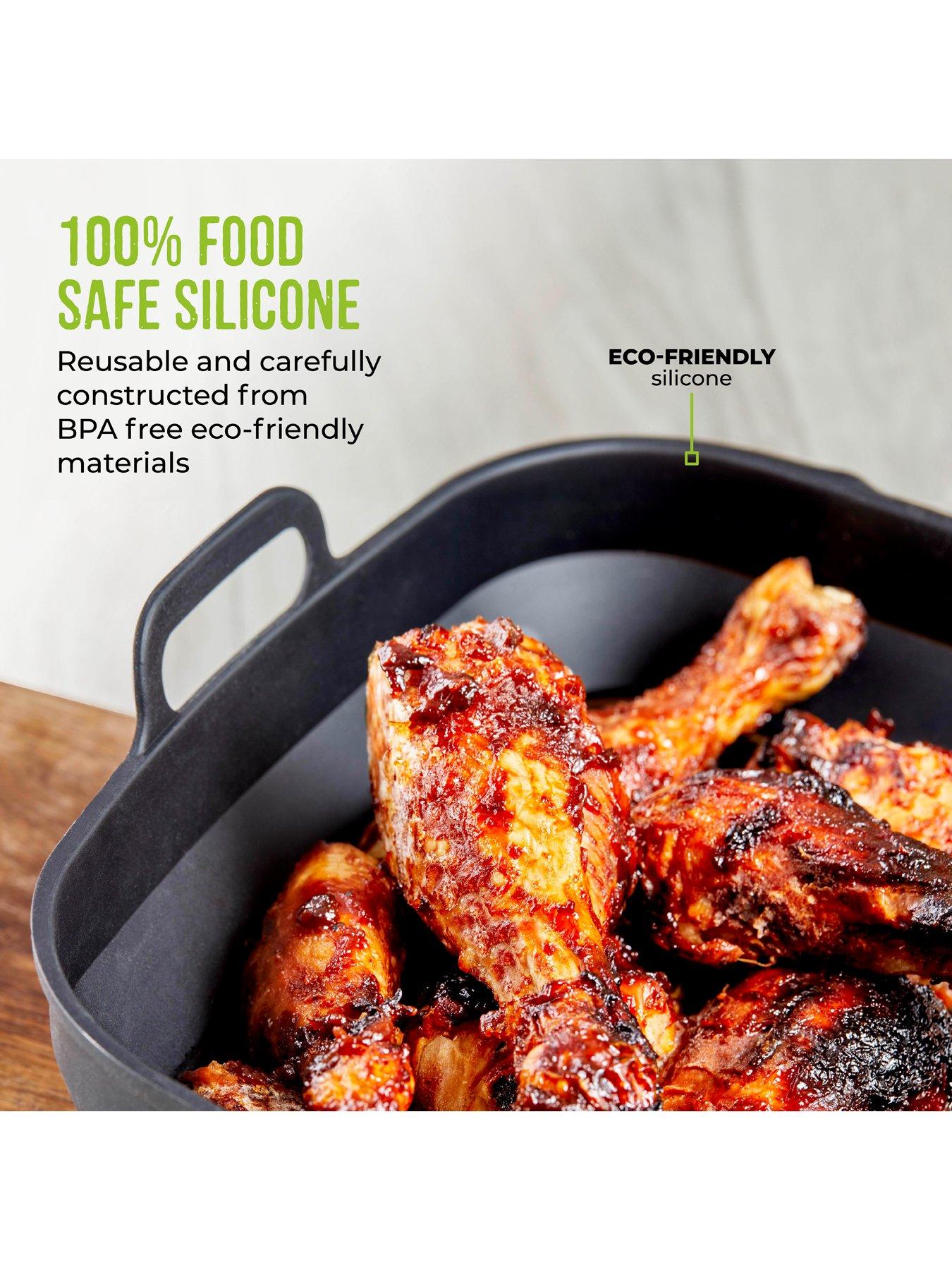 Image 5 of 7 of Tower Square Air Fryer Trays, Set of 2, Reusable Silicone - T843092