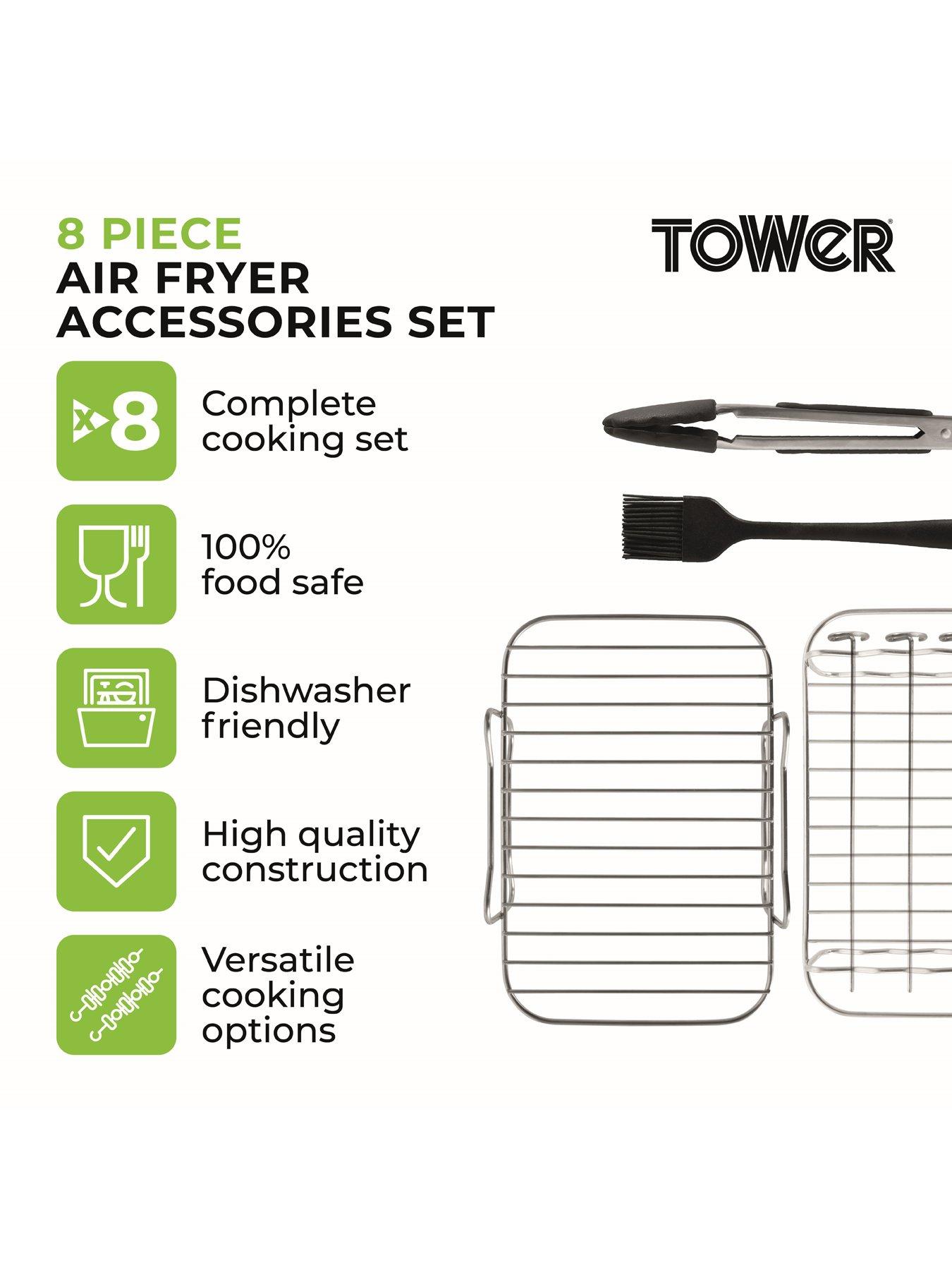 Image 2 of 6 of Tower 8-Piece Air Fryer Accessory Set
