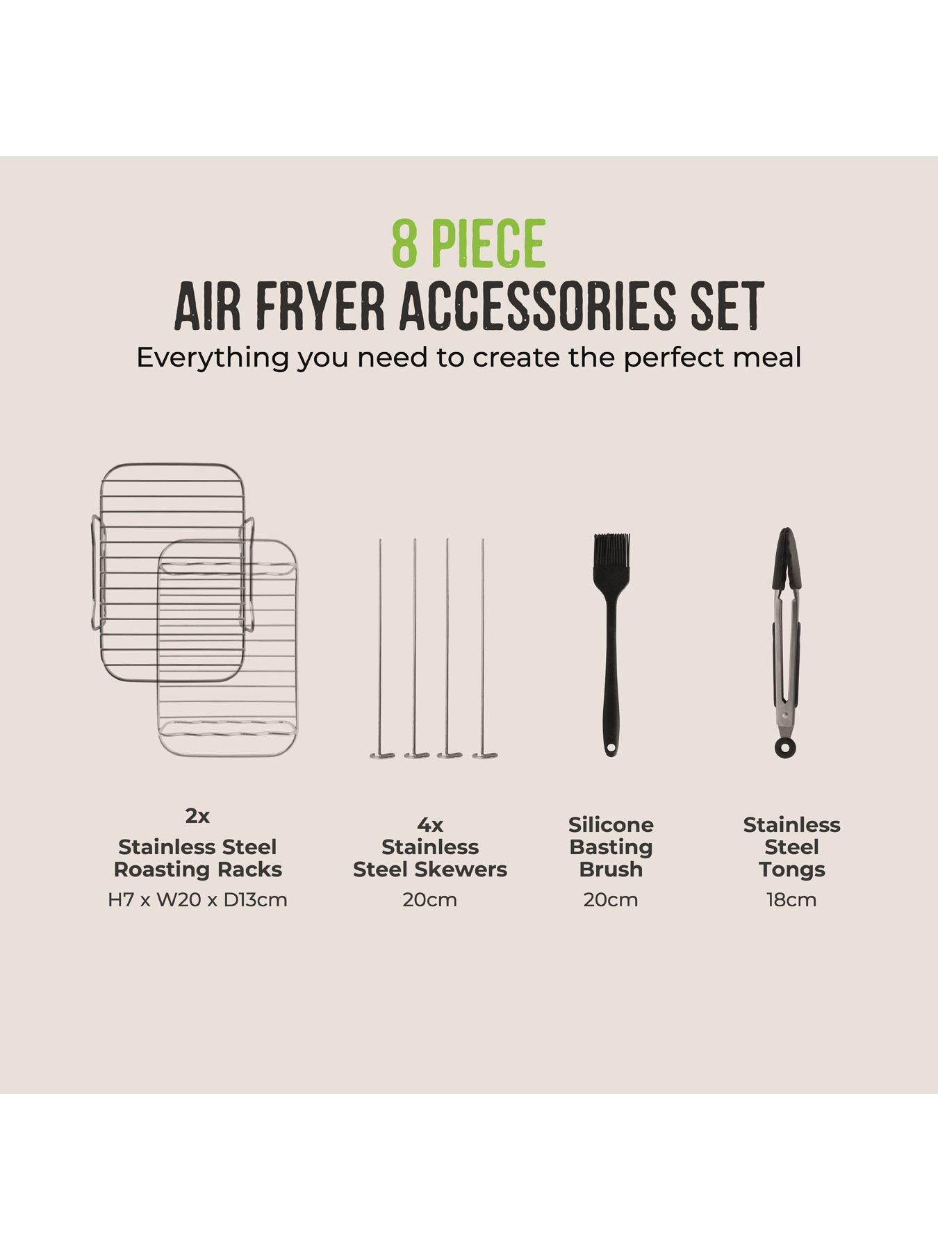 Image 6 of 6 of Tower 8-Piece Air Fryer Accessory Set