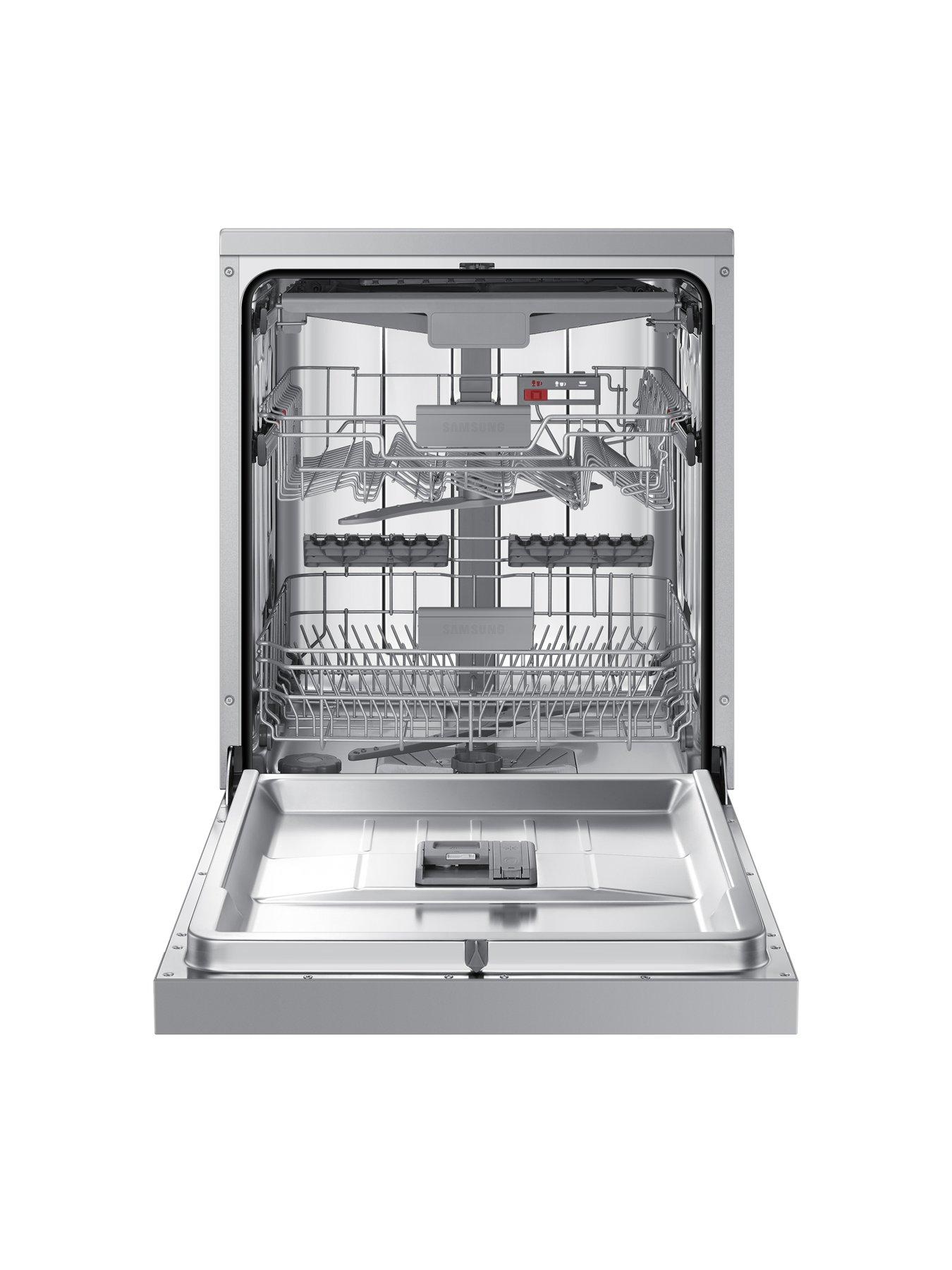 samsung-series-7-dw60cg550fsreu-freestanding-60cm-wide-14-place-dishwasher-with-auto-door-silverstillFront