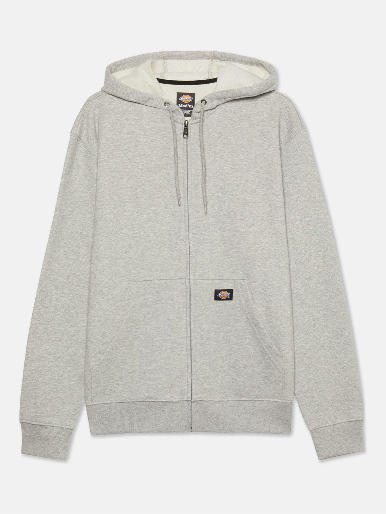 dickies-mens-everyday-fleece-zip-hoodie-greyfront