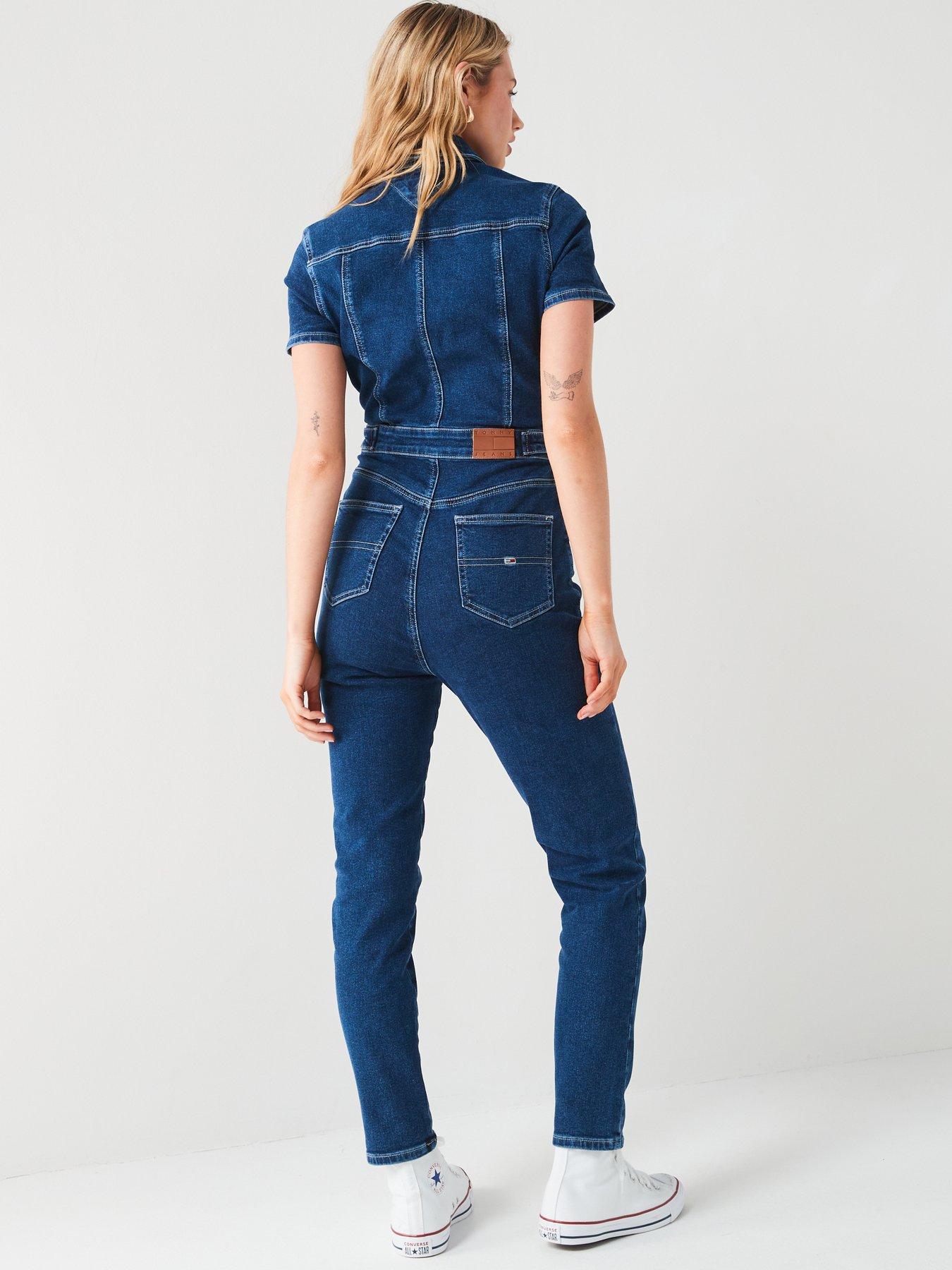 tommy-jeans-short-sleeve-denim-jumpsuit-bluestillFront