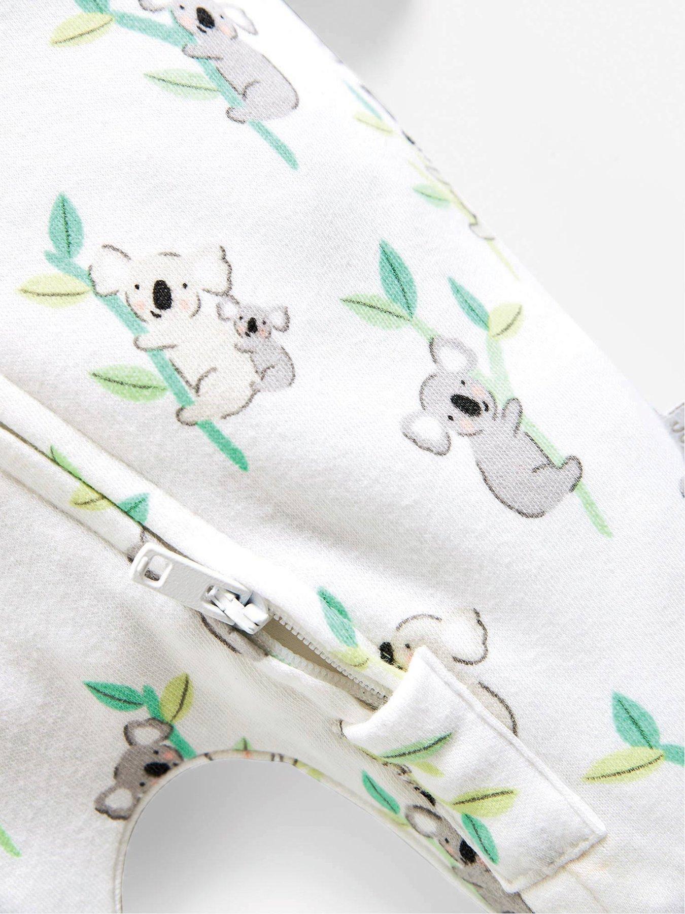 jojo-maman-bebe-unisex-koala-print-zip-sleepsuit-whiteoutfit