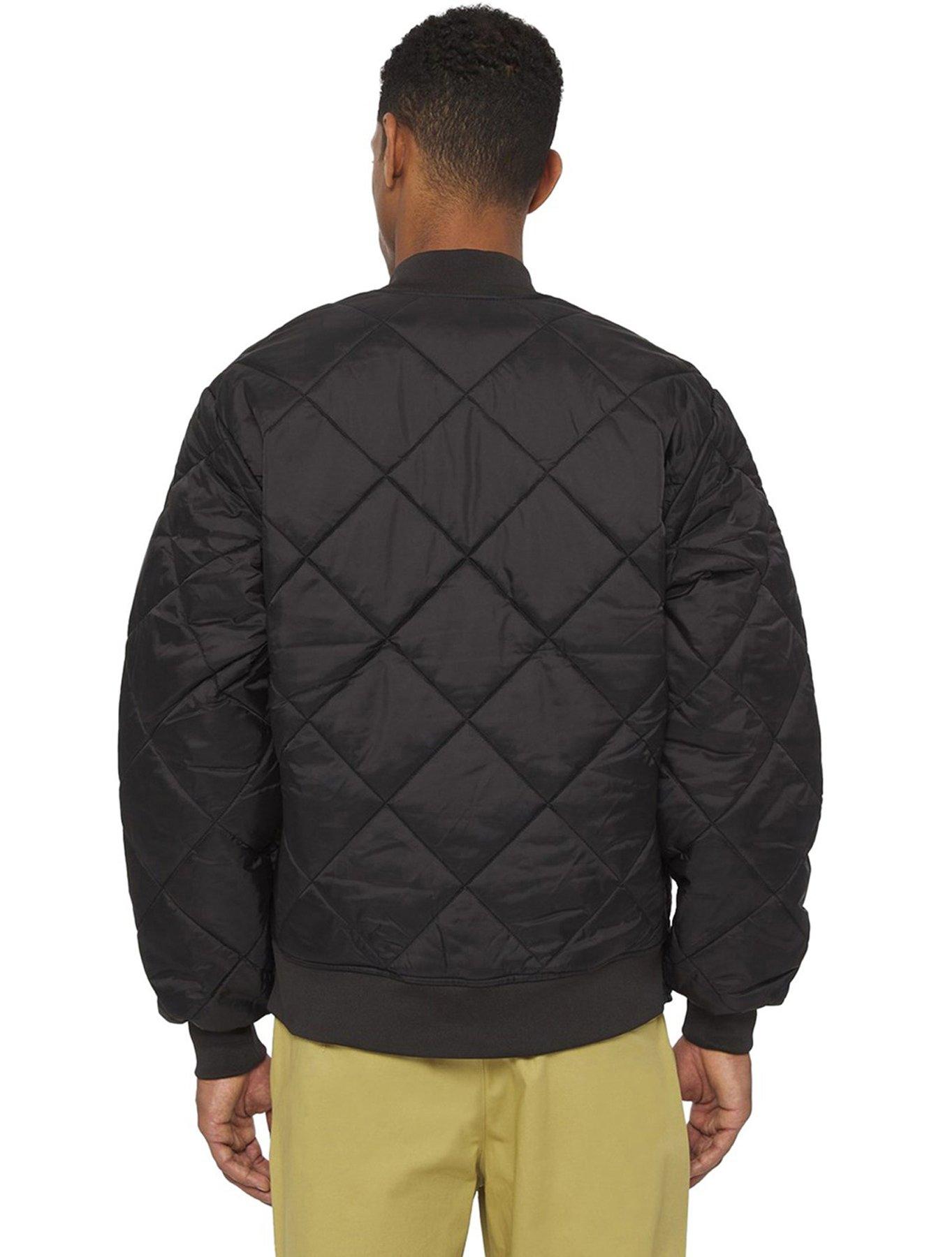 dickies-mens-diamond-quilted-nylon-jacket-blackstillFront