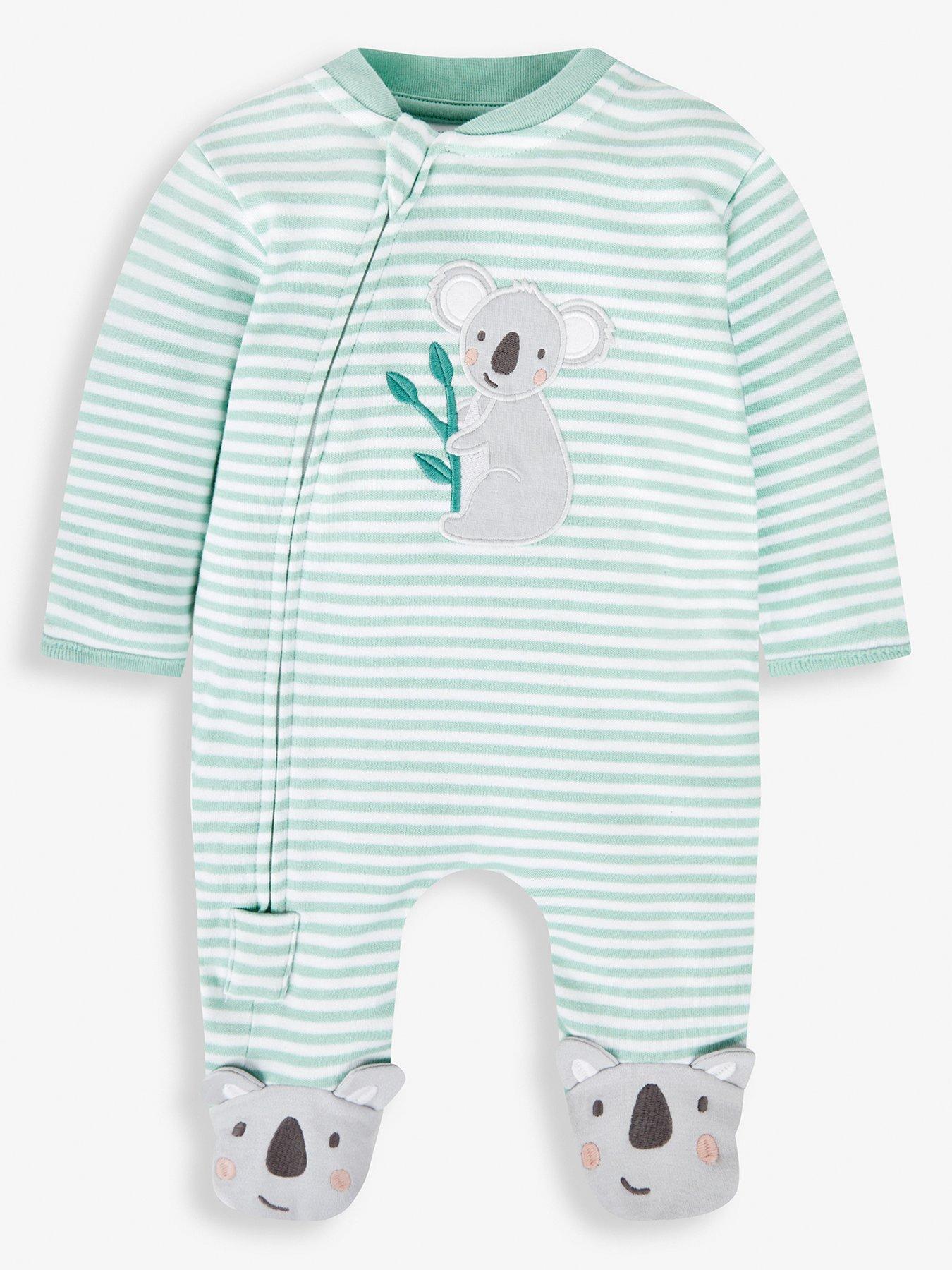 jojo-maman-bebe-unisex-koala-applique-zip-sleepsuit-green