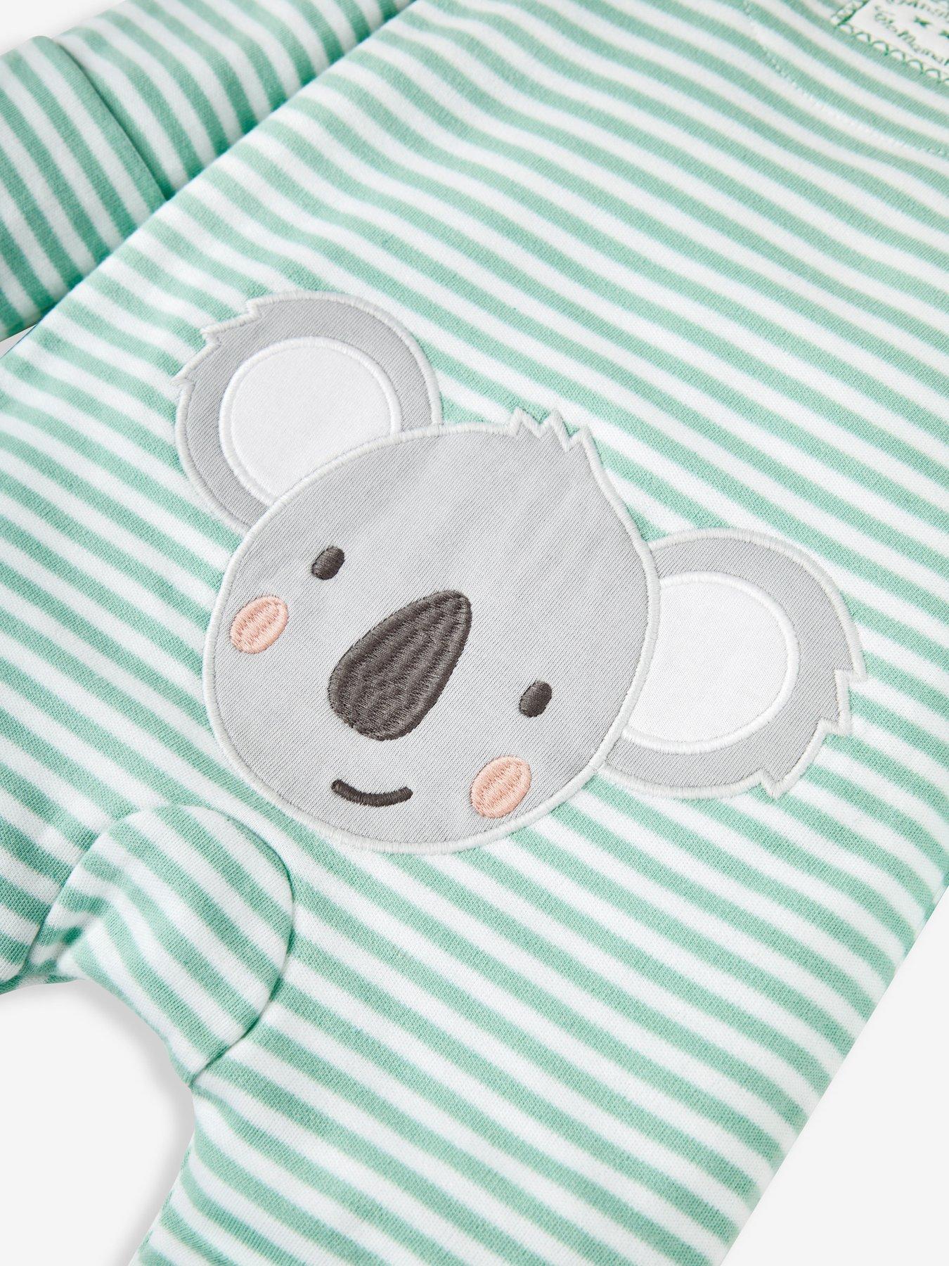 jojo-maman-bebe-unisex-koala-applique-zip-sleepsuit-greendetail