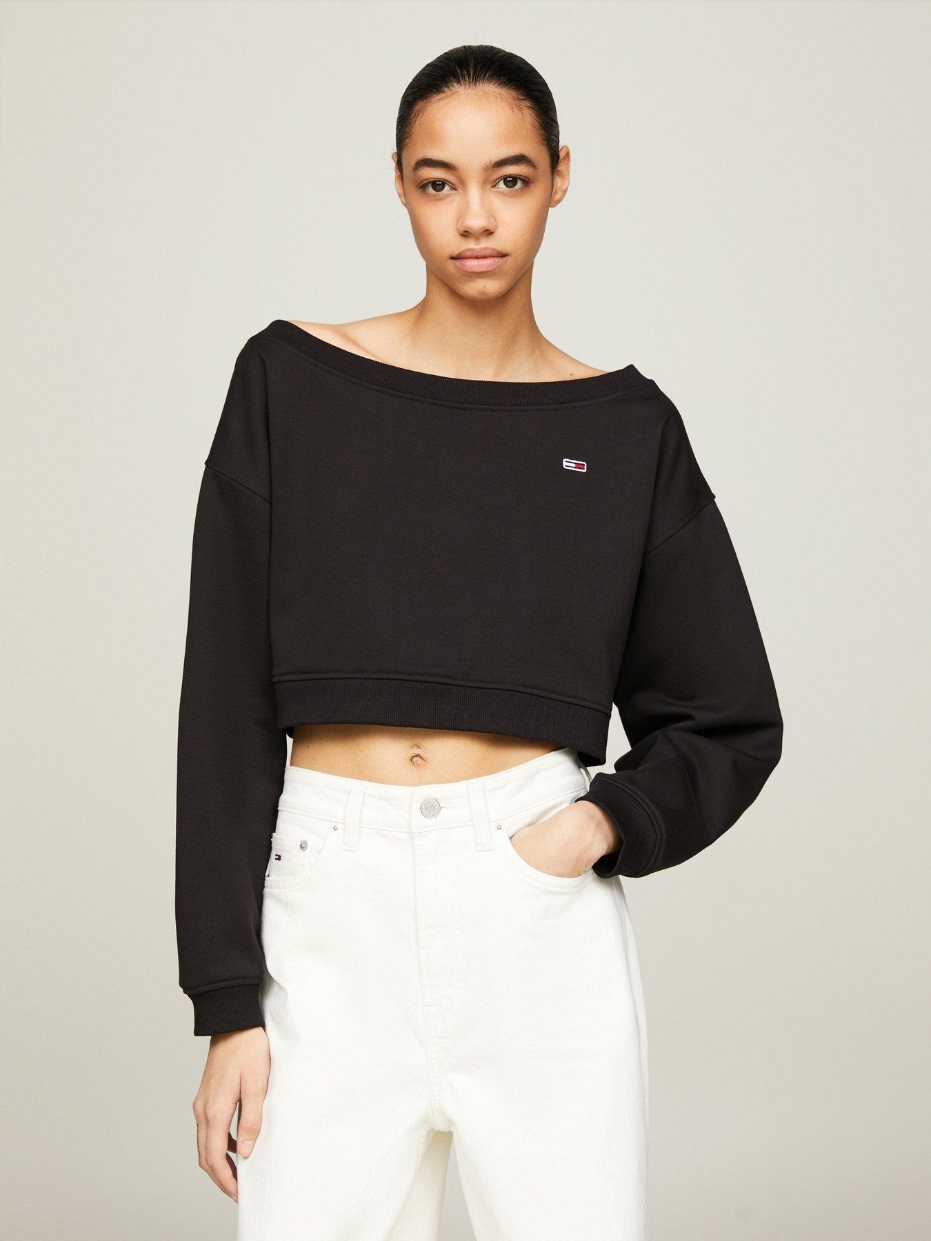 tommy-jeans-off-the-shoulder-sweatshirt-blackfront