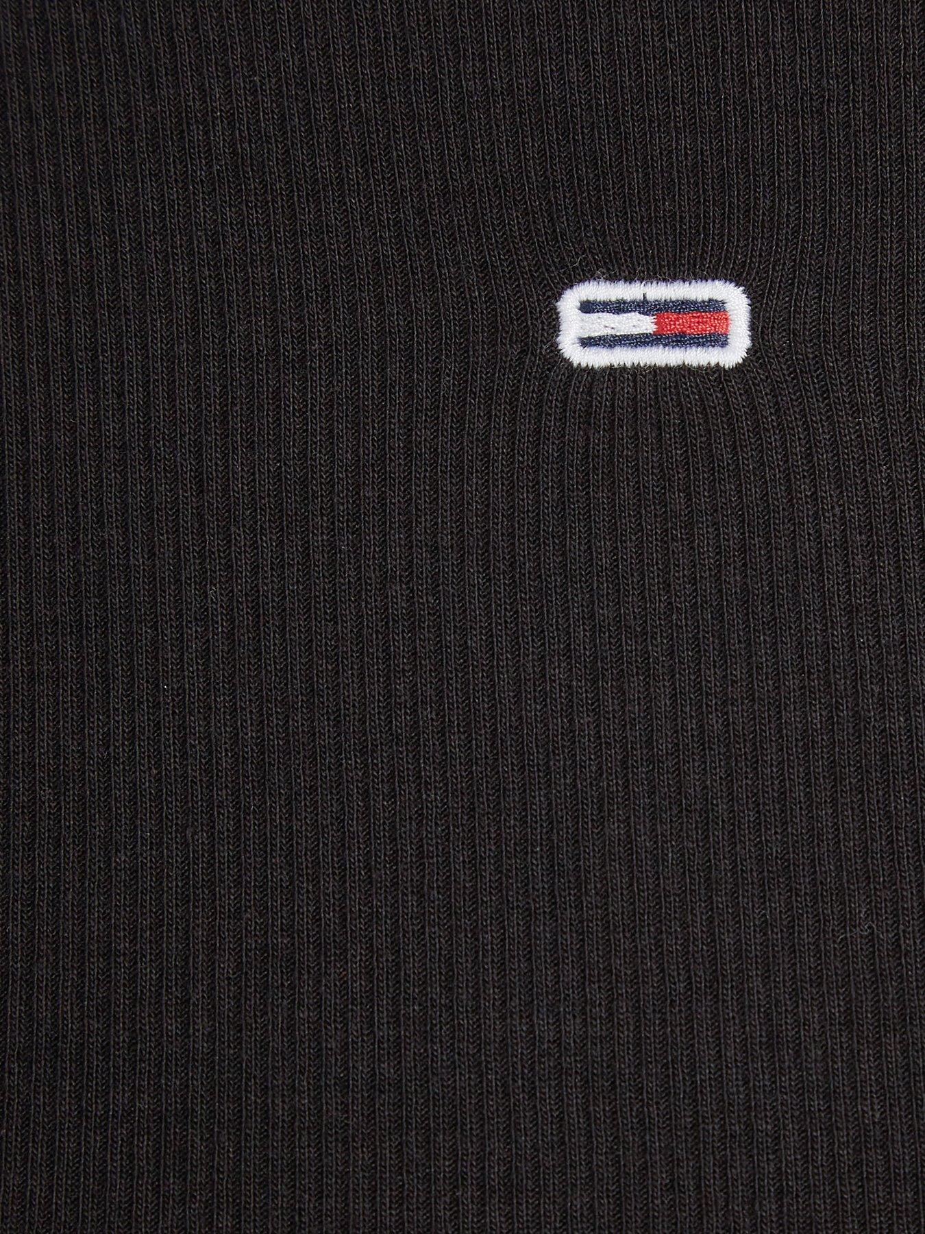 tommy-jeans-long-sleeve-ribbed-logo-top-blackoutfit