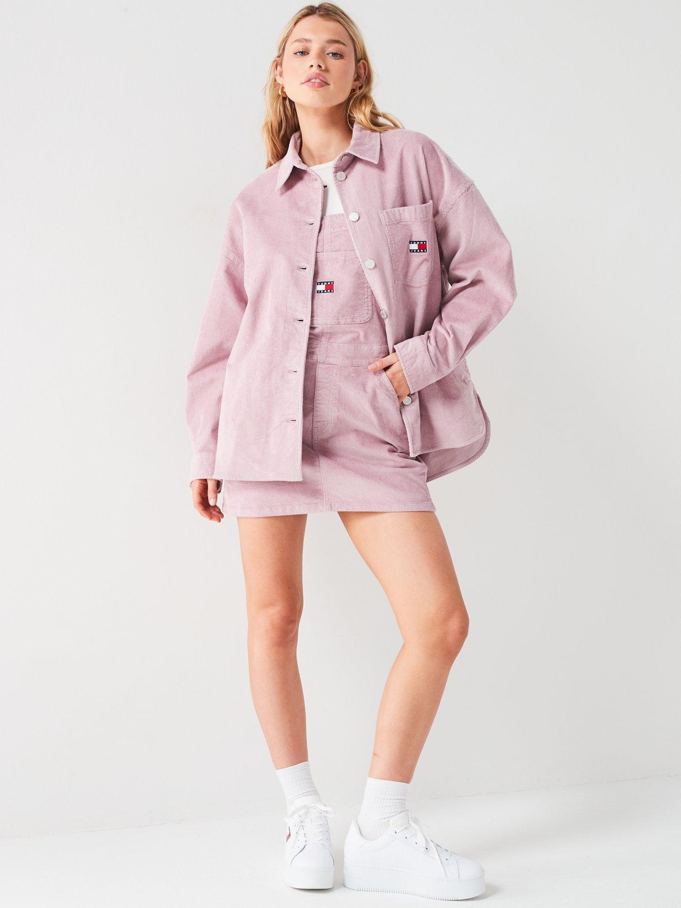 tommy-jeans-cord-overshirt-pinkoutfit