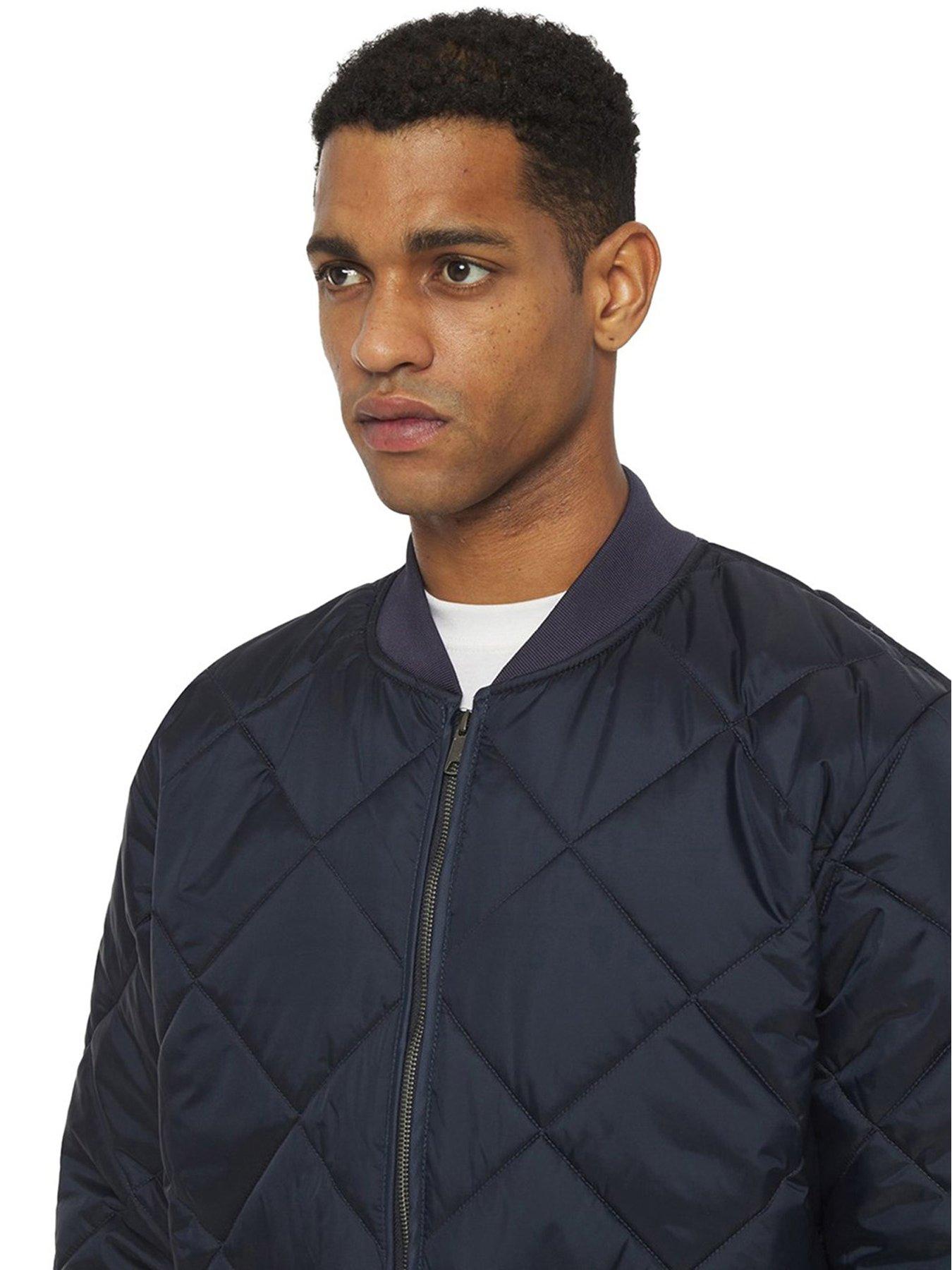 dickies-mens-diamond-quilted-nylon-jacket-navyoutfit