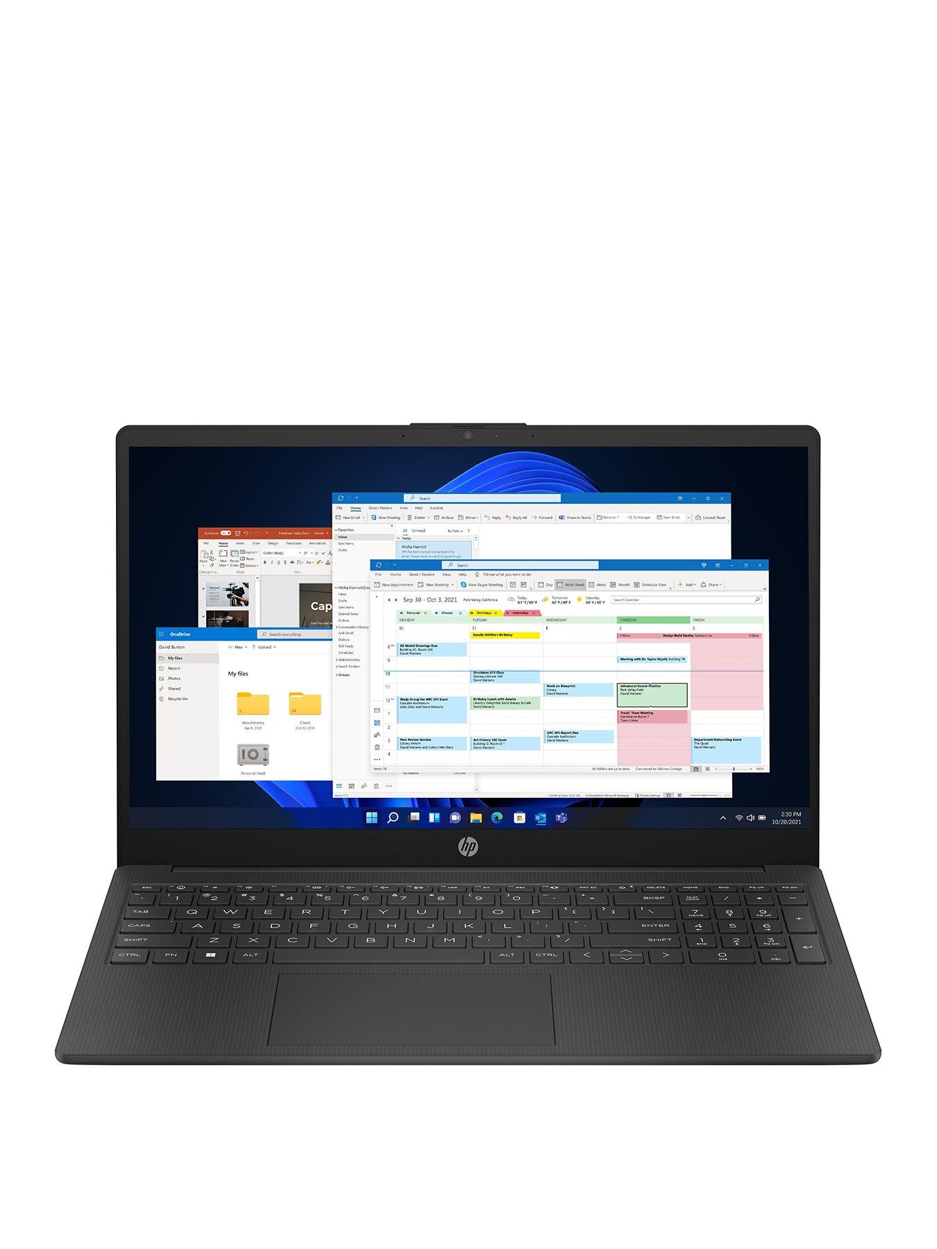 Image 3 of 8 of HP 15-fc0017na AMD Ryzen 5, 8GB RAM 256GB SSD, 15in Full HD Laptop - Black