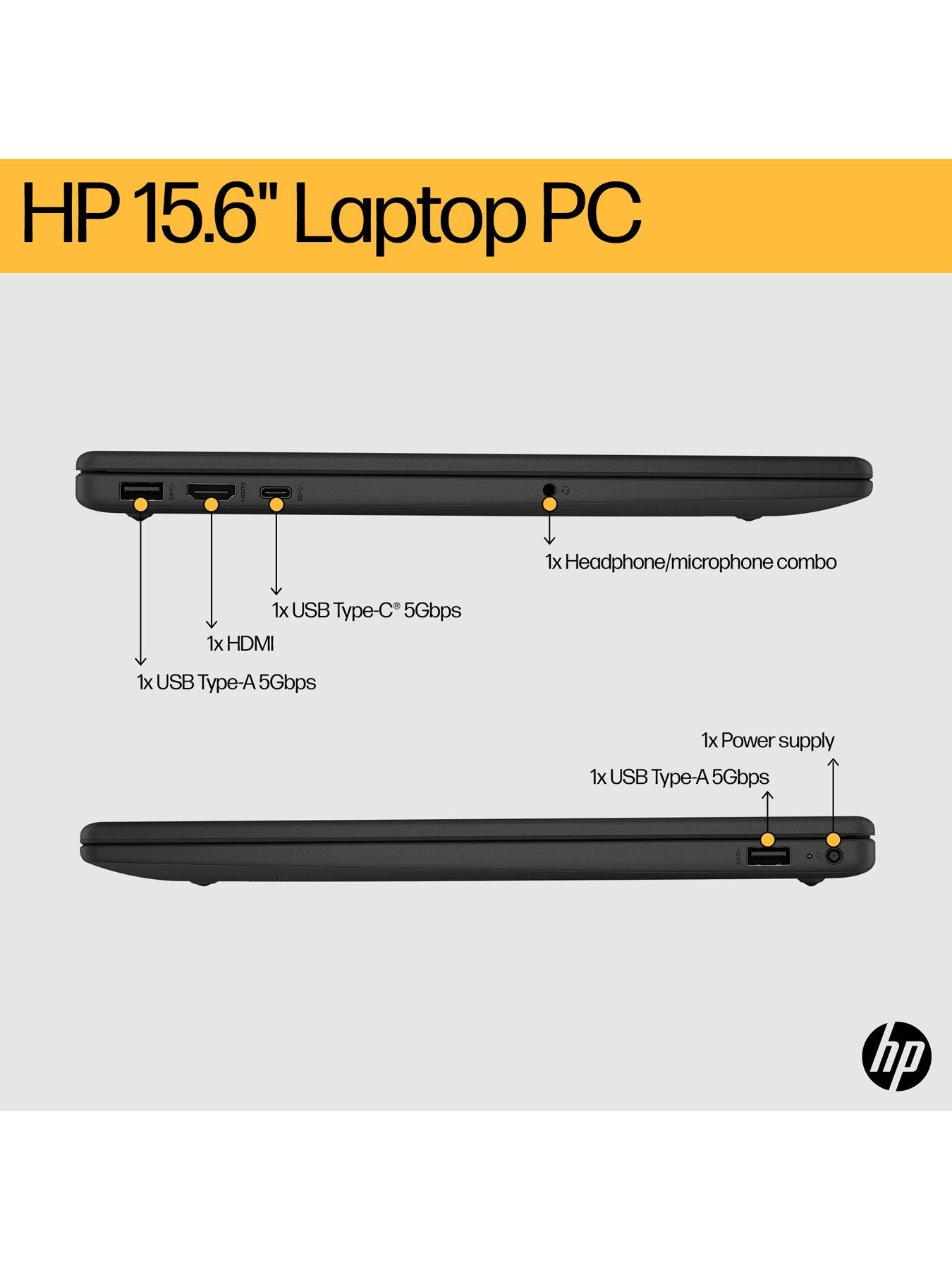Image 7 of 8 of HP 15-fc0017na AMD Ryzen 5, 8GB RAM 256GB SSD, 15in Full HD Laptop - Black