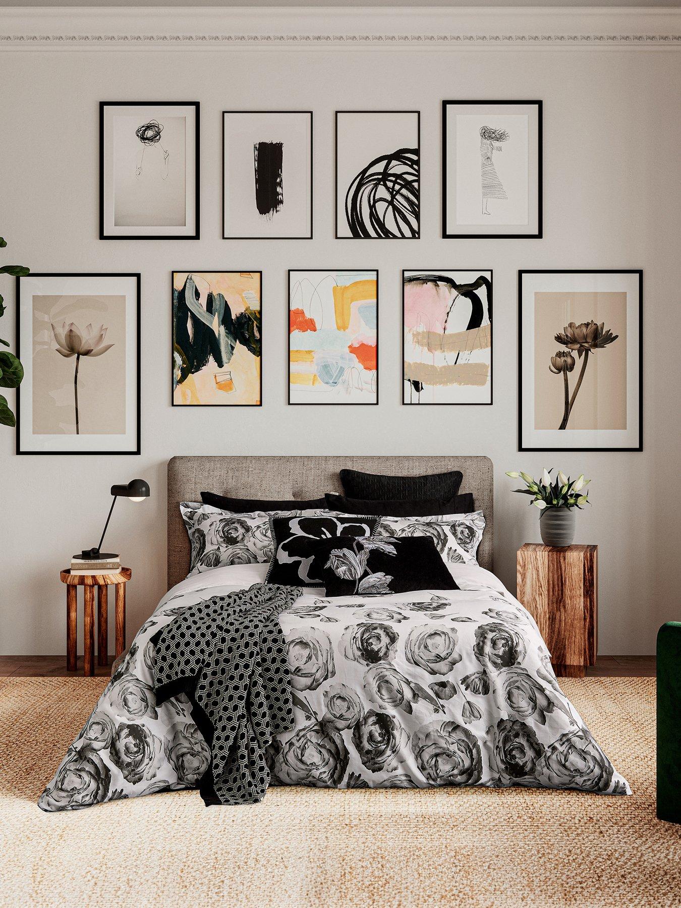 undefined Ted Baker Mono Floral Duvet Set King