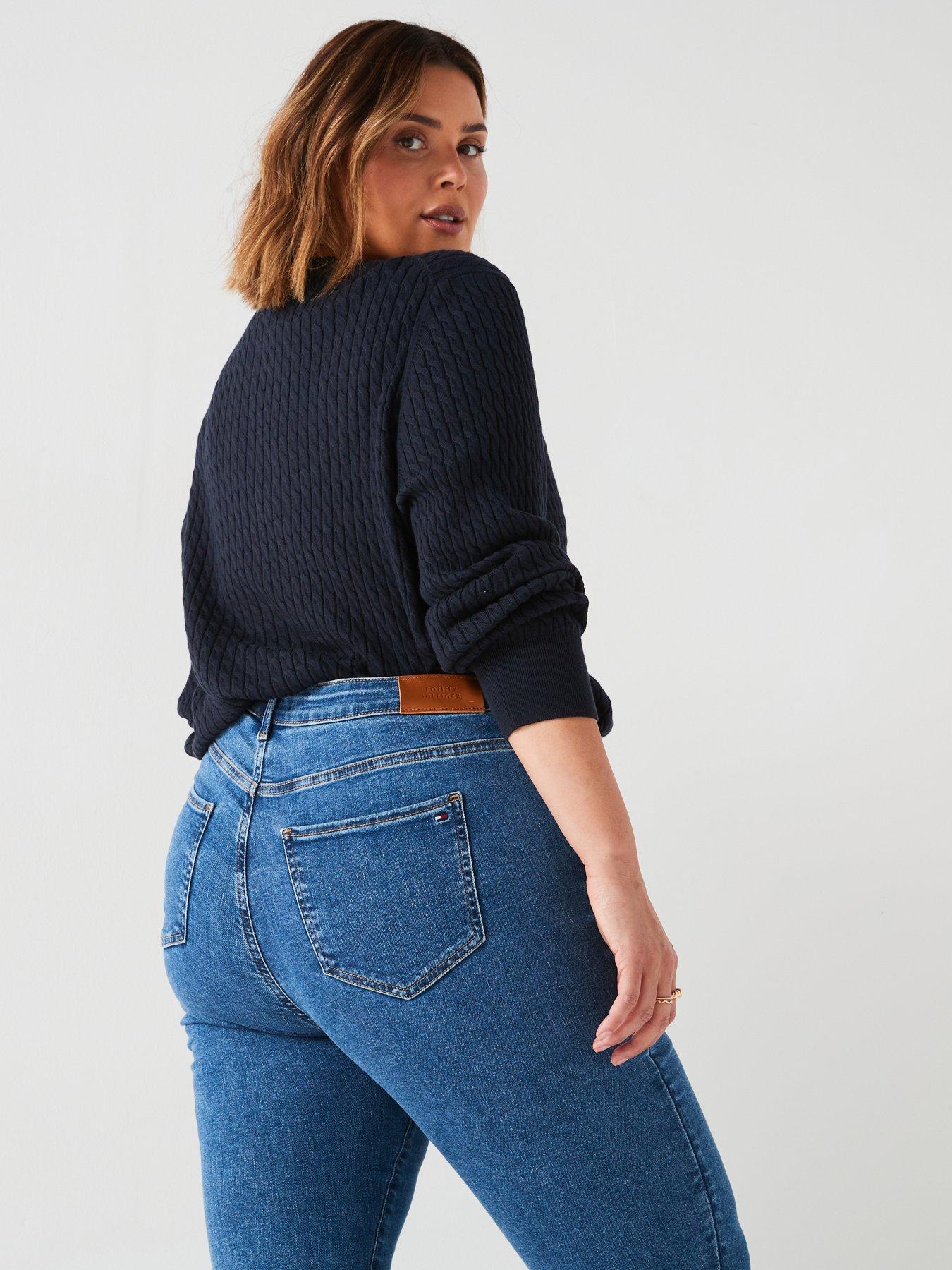 tommy-hilfiger-plus-size-skinny-high-rise-jean-blueoutfit