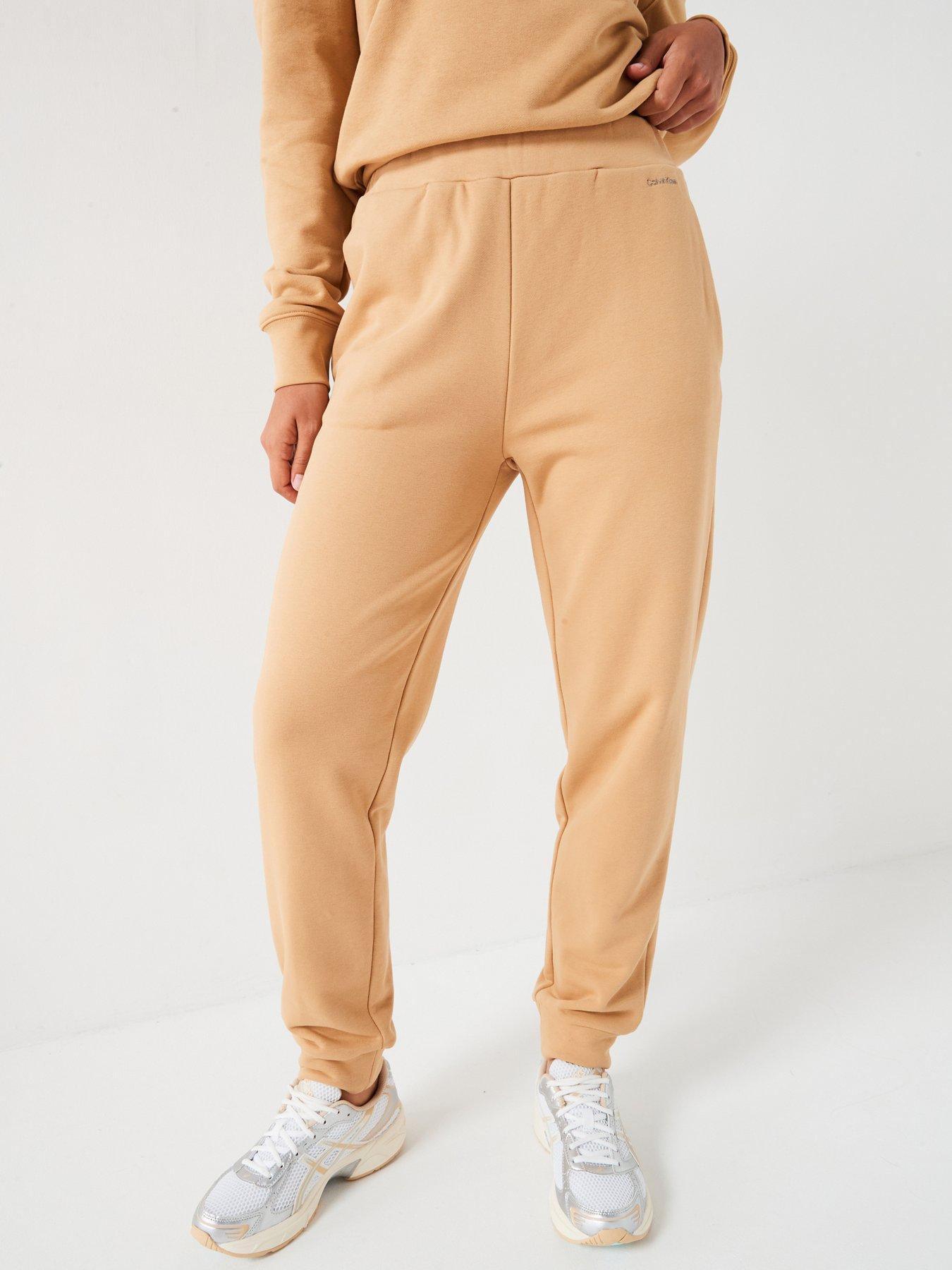 calvin-klein-nano-logo-relaxed-jogger-brown-beige