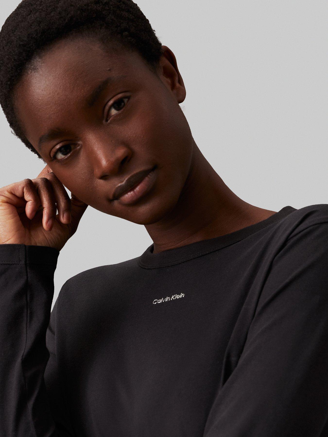 calvin-klein-nano-logo-long-sleeve-top-blackoutfit