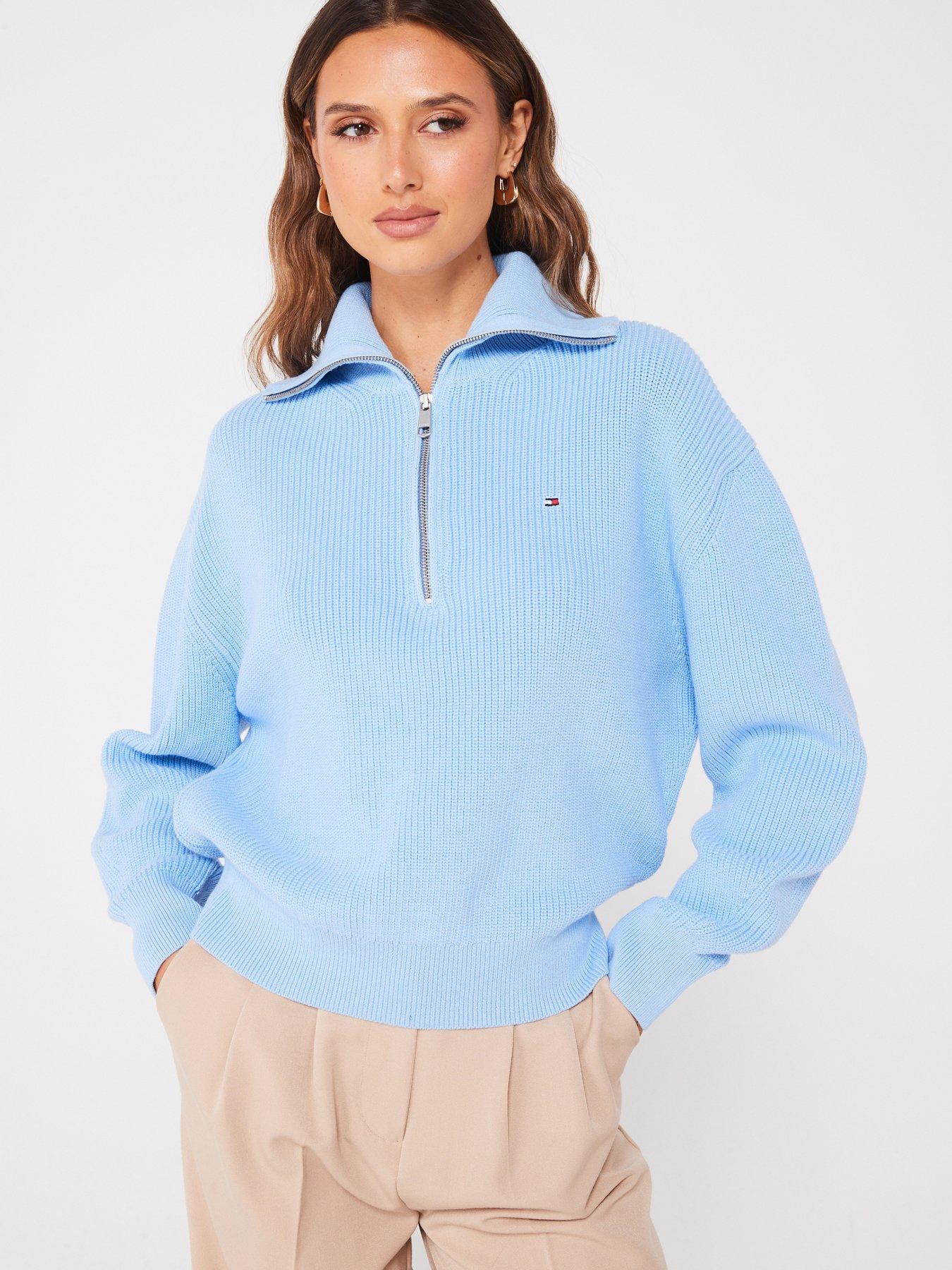 tommy-hilfiger-halfnbspzip-mini-logo-jumper-blue