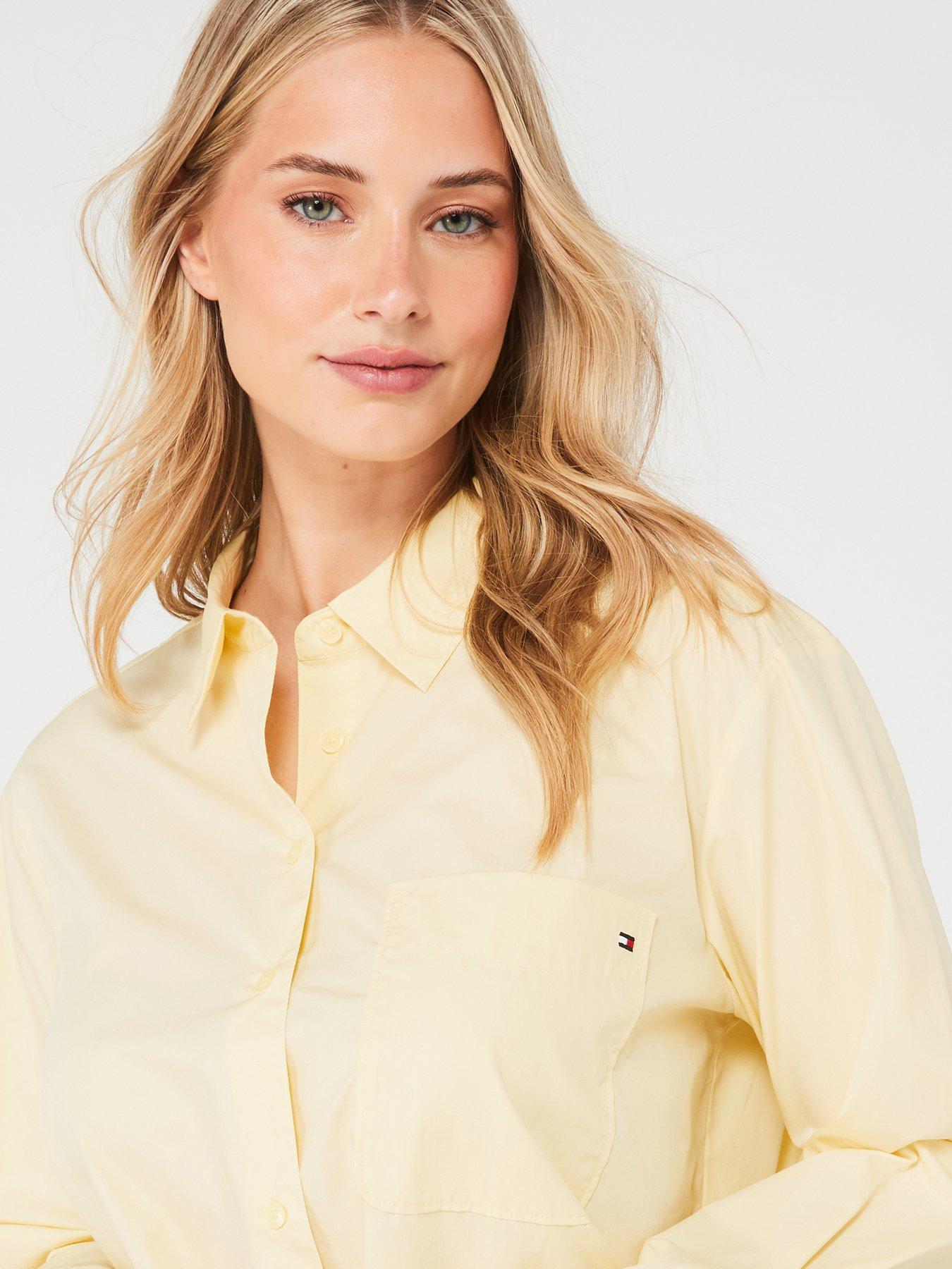 tommy-hilfiger-poplin-long-sleeve-shirt-yellowoutfit