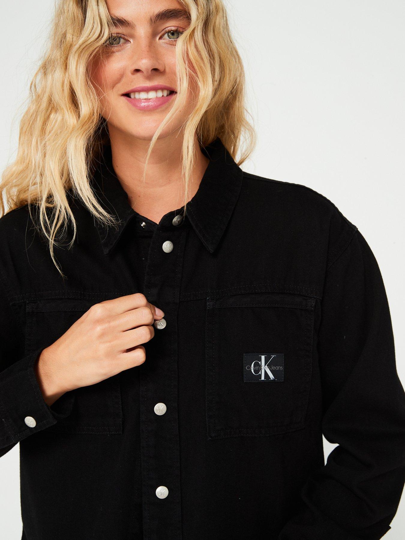 calvin-klein-jeans-cropped-denim-shirt-blackoutfit