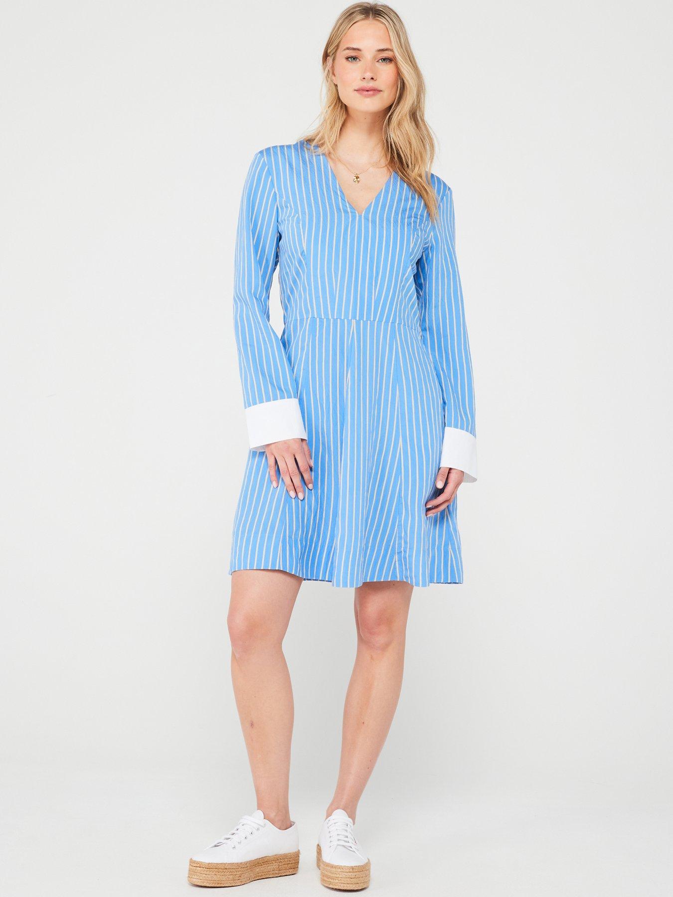 tommy-hilfiger-striped-fit-and-flare-mini-dress-blueback