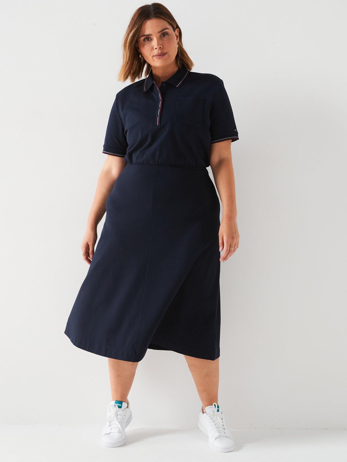 tommy-hilfiger-plus-size-polo-mini-dress-navyfront